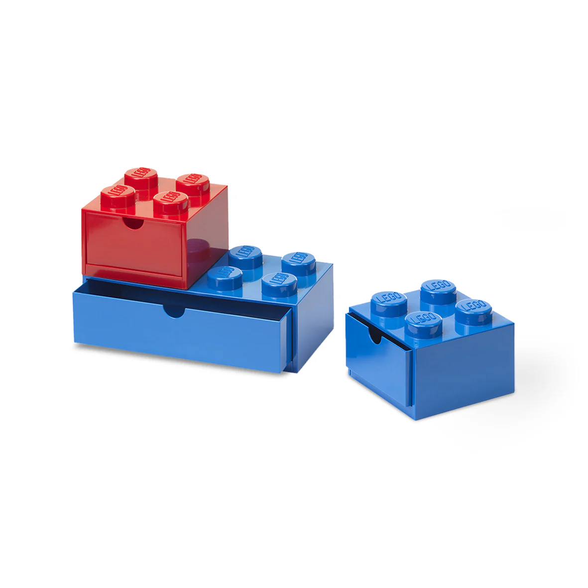Set De Rangement Bureau - Bleu Et Rouge - Image 2