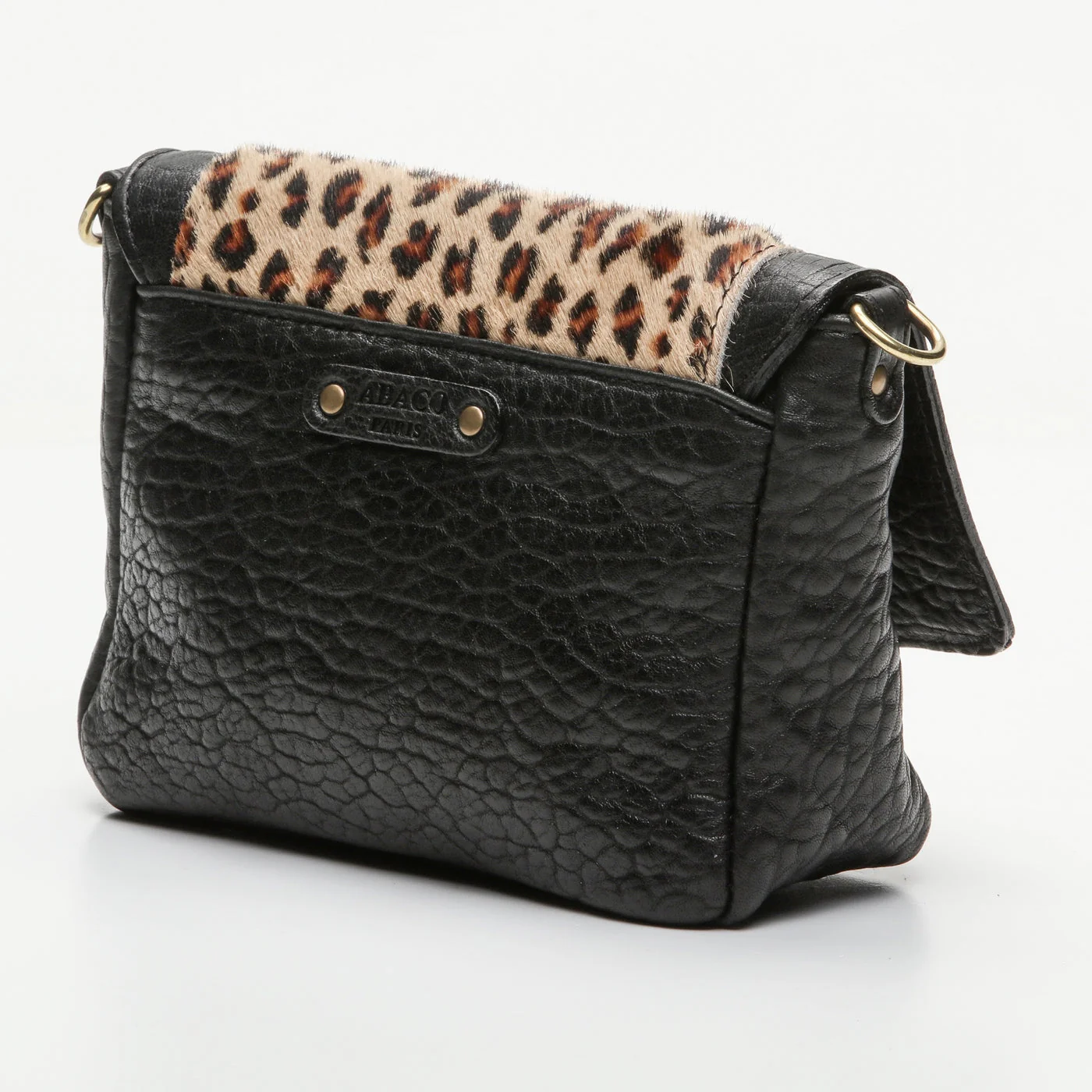 Sac À Bandoulière Gaby - Motif Leopard Noir - Image 2