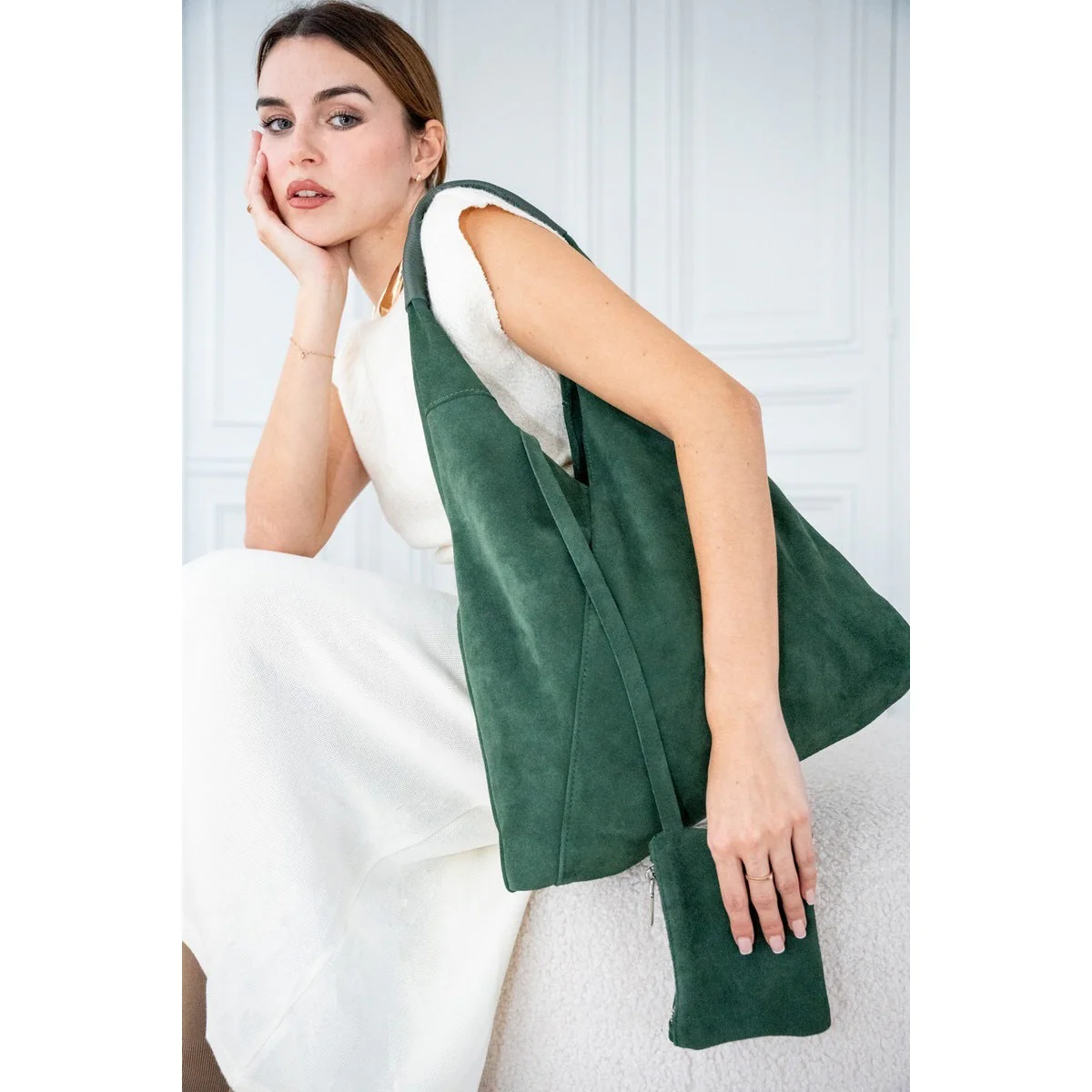 Sac À Main Deni - Vert Militaire - Image 2
