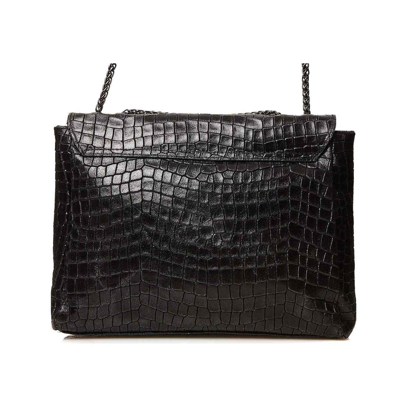 Sac À Bandoulière Maku Croco - Noir - Image 4