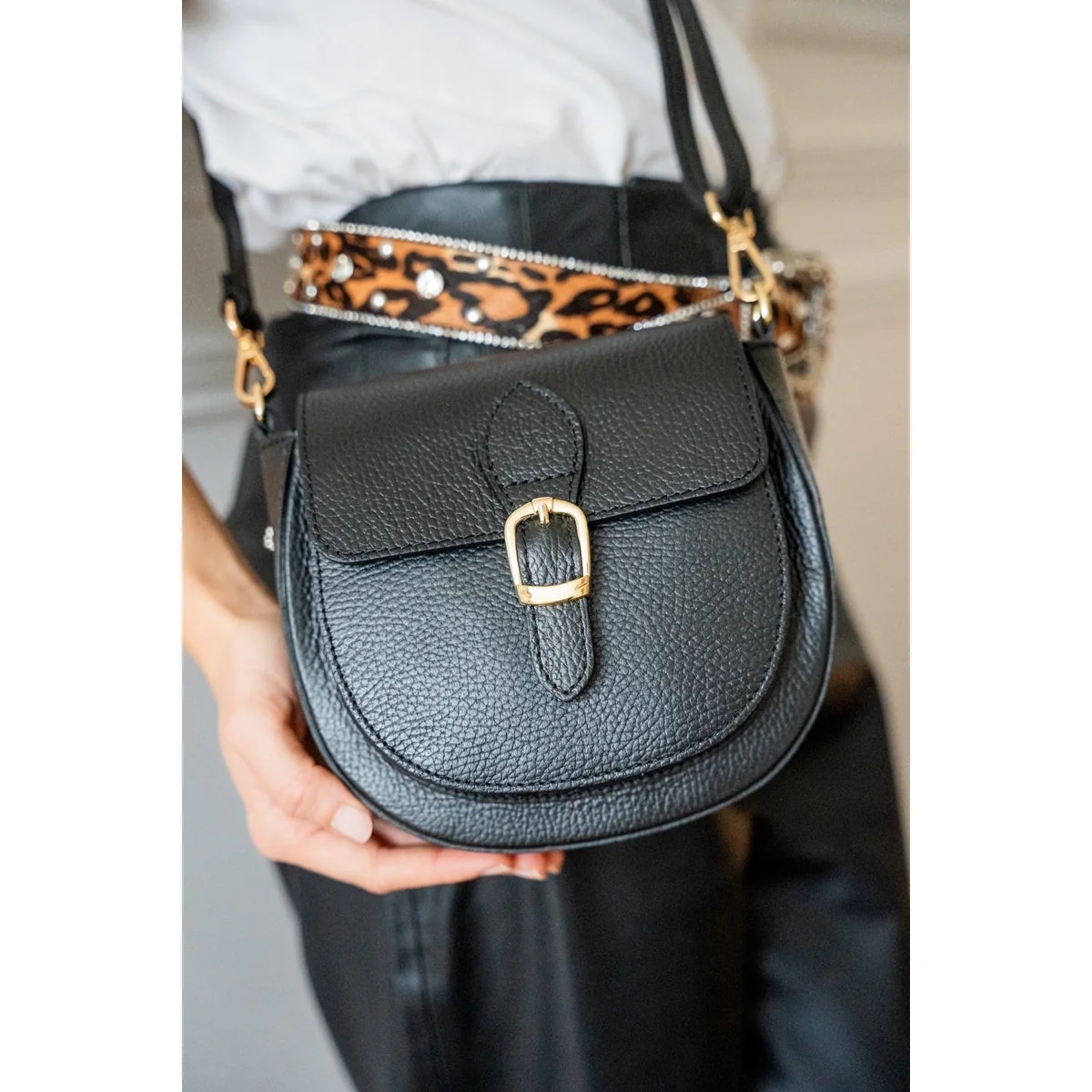 Sac À Bandoulière Polly - Noir - Image 8