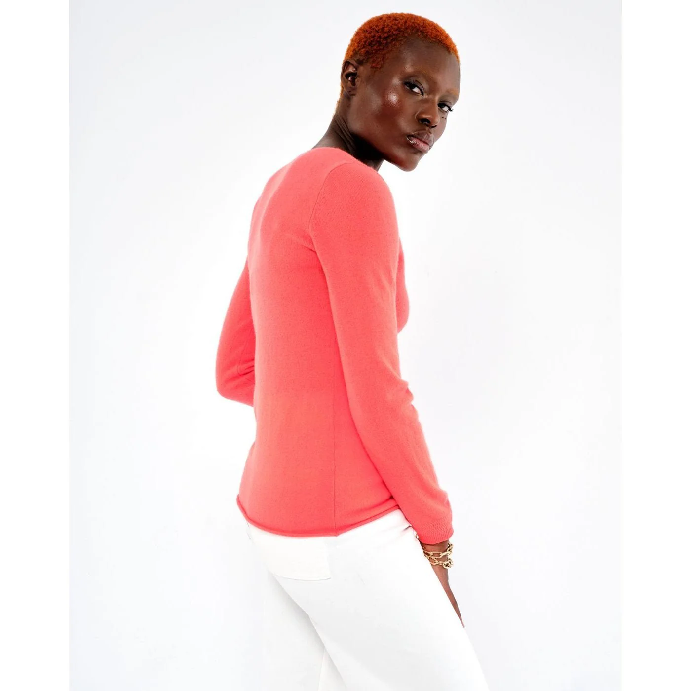 Pull Arielle - Corail Fluo - Femme - Image 2