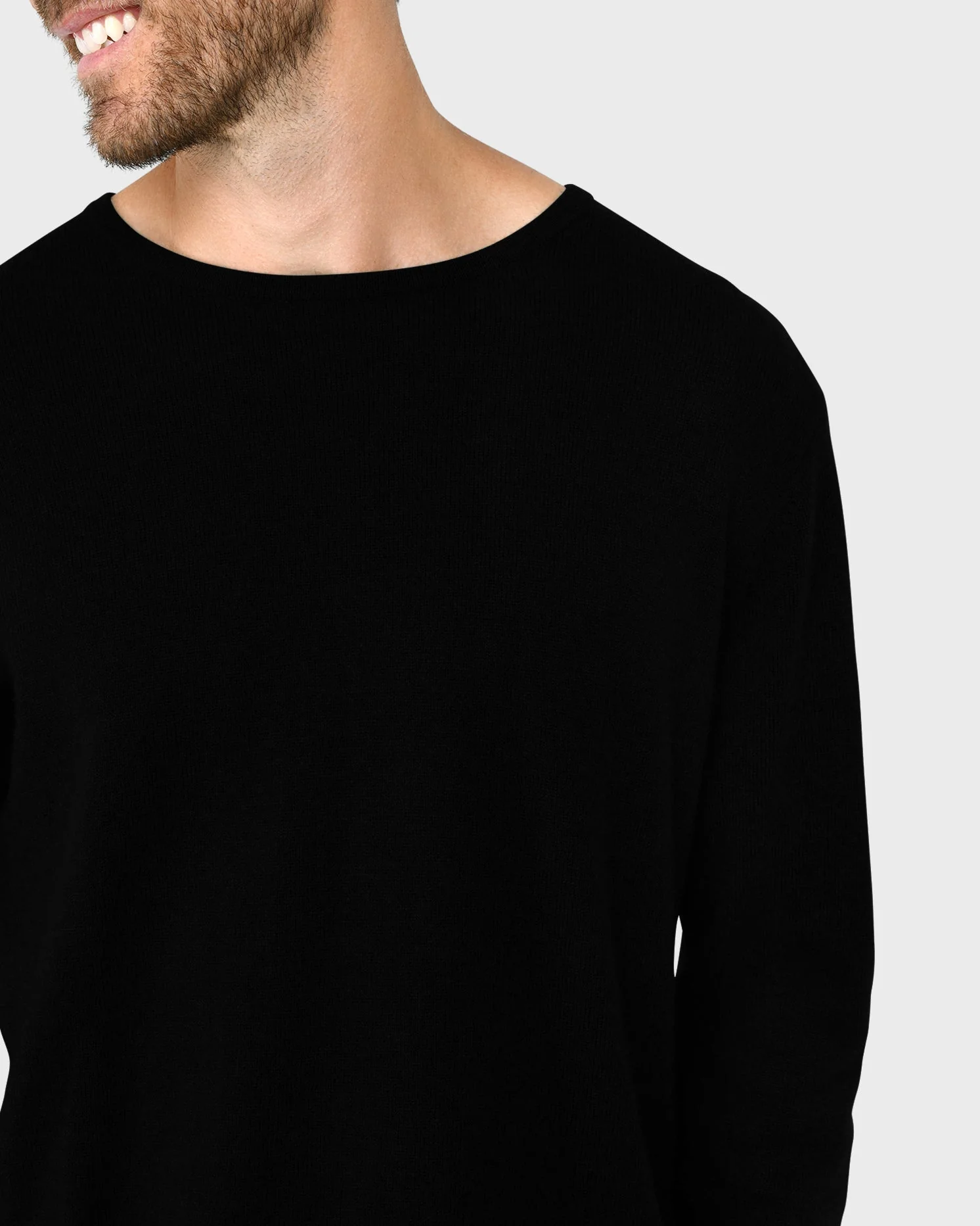 Pull Col Rond Antoine - Noir - Homme - Image 4