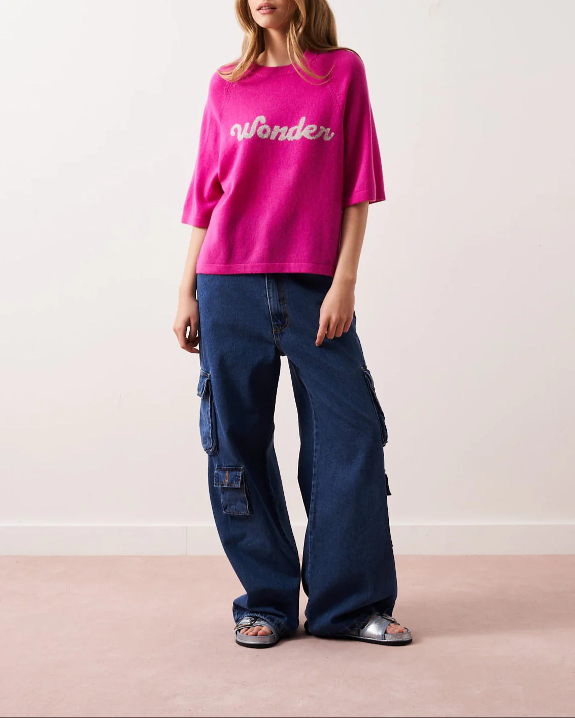 Pull Col R Mcr 3/4 Elea - Wonder Lollipop - 100% Cachemire 12Gg - Femme - Image 2