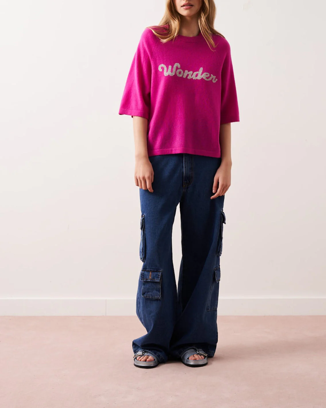 Pull Col R Mcr 3/4 Elea - Wonder Lollipop - 100% Cachemire 12Gg - Femme - Image 3