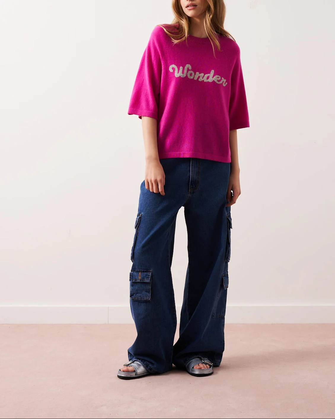 Pull Col R Mcr 3/4 Elea - Wonder Lollipop - 100% Cachemire 12Gg - Femme - Image 4