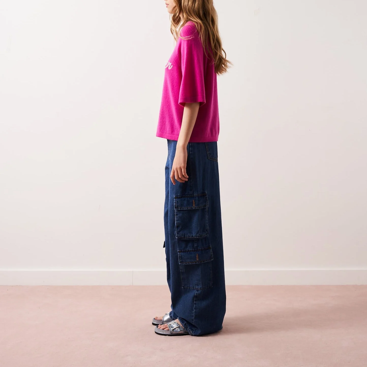 Pull Col R Mcr 3/4 Elea - Wonder Lollipop - 100% Cachemire 12Gg - Femme - Image 5