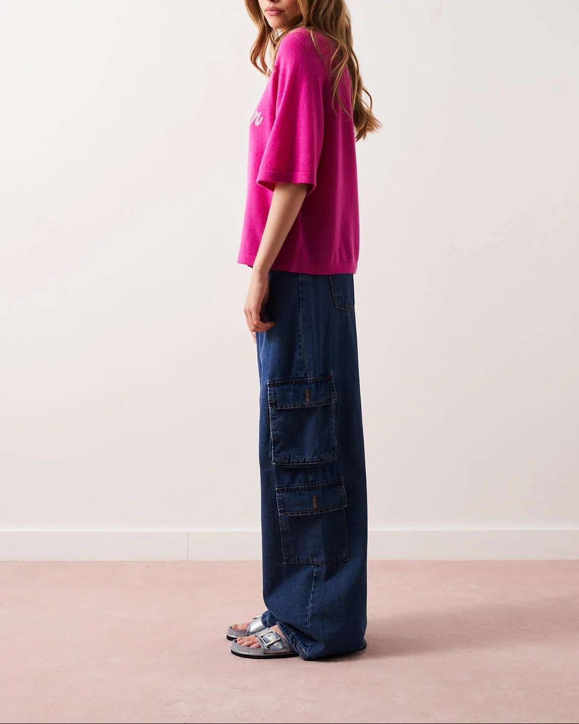 Pull Col R Mcr 3/4 Elea - Wonder Lollipop - 100% Cachemire 12Gg - Femme - Image 6