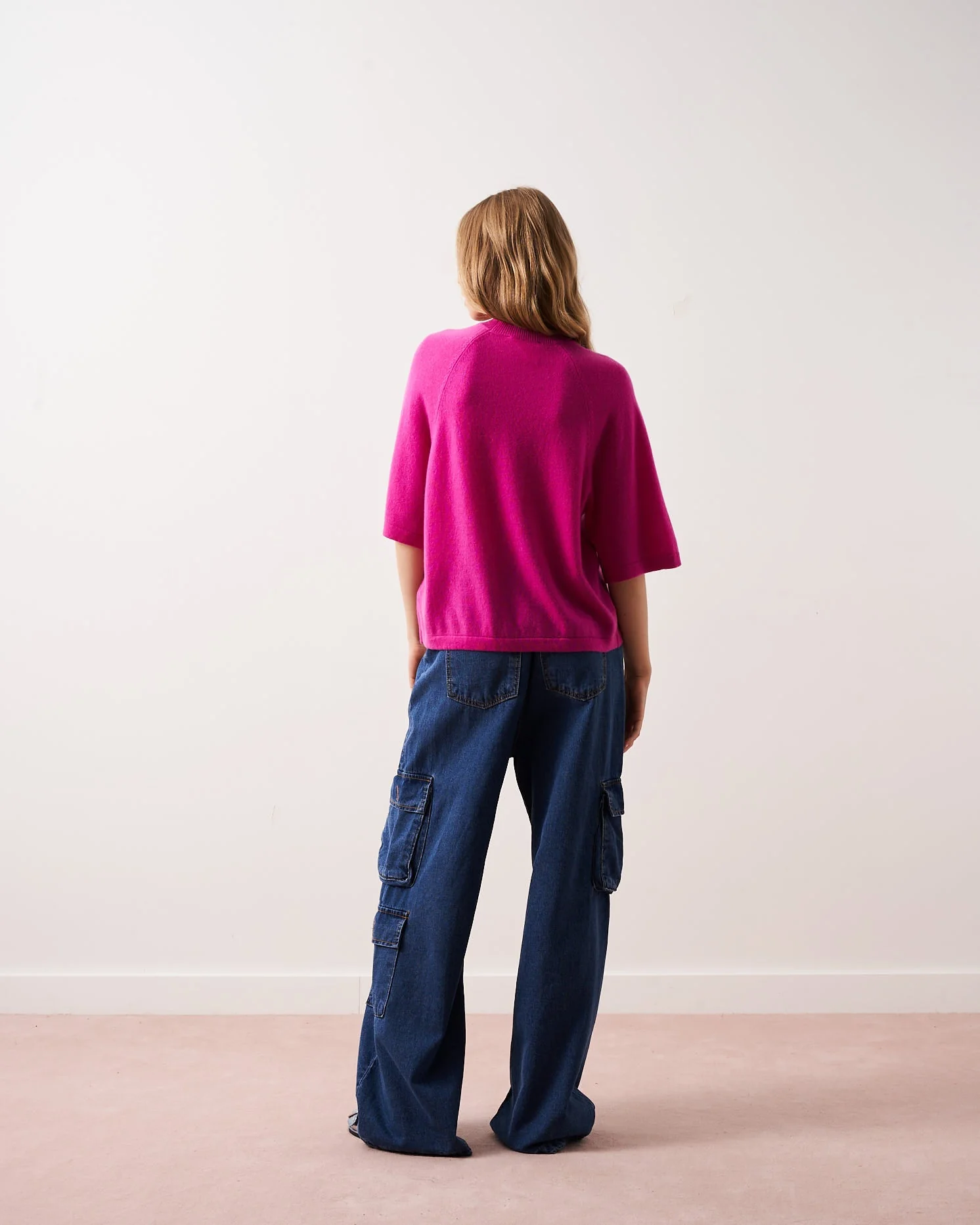 Pull Col R Mcr 3/4 Elea - Wonder Lollipop - 100% Cachemire 12Gg - Femme - Image 7
