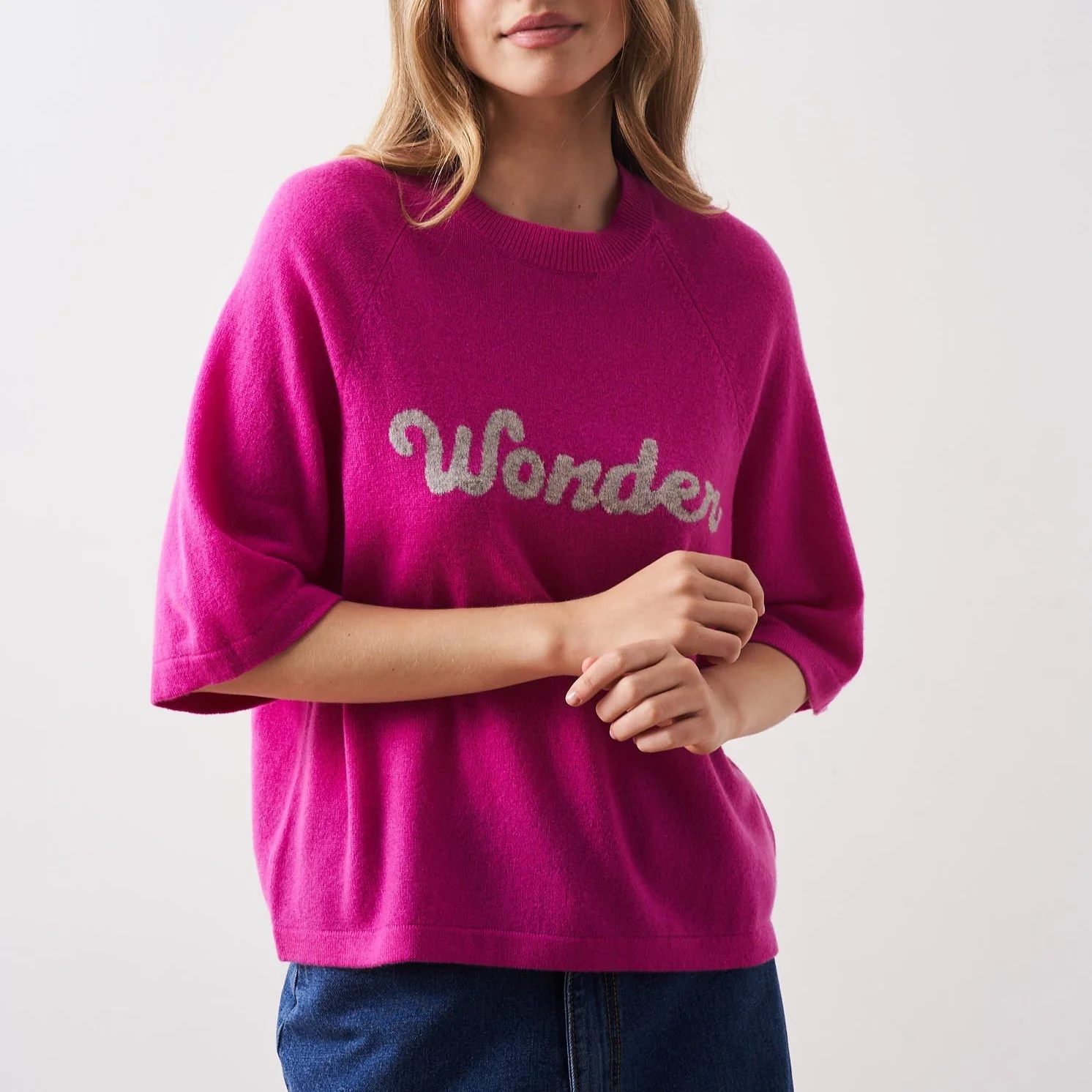Pull Col R Mcr 3/4 Elea - Wonder Lollipop - 100% Cachemire 12Gg - Femme - Image 8