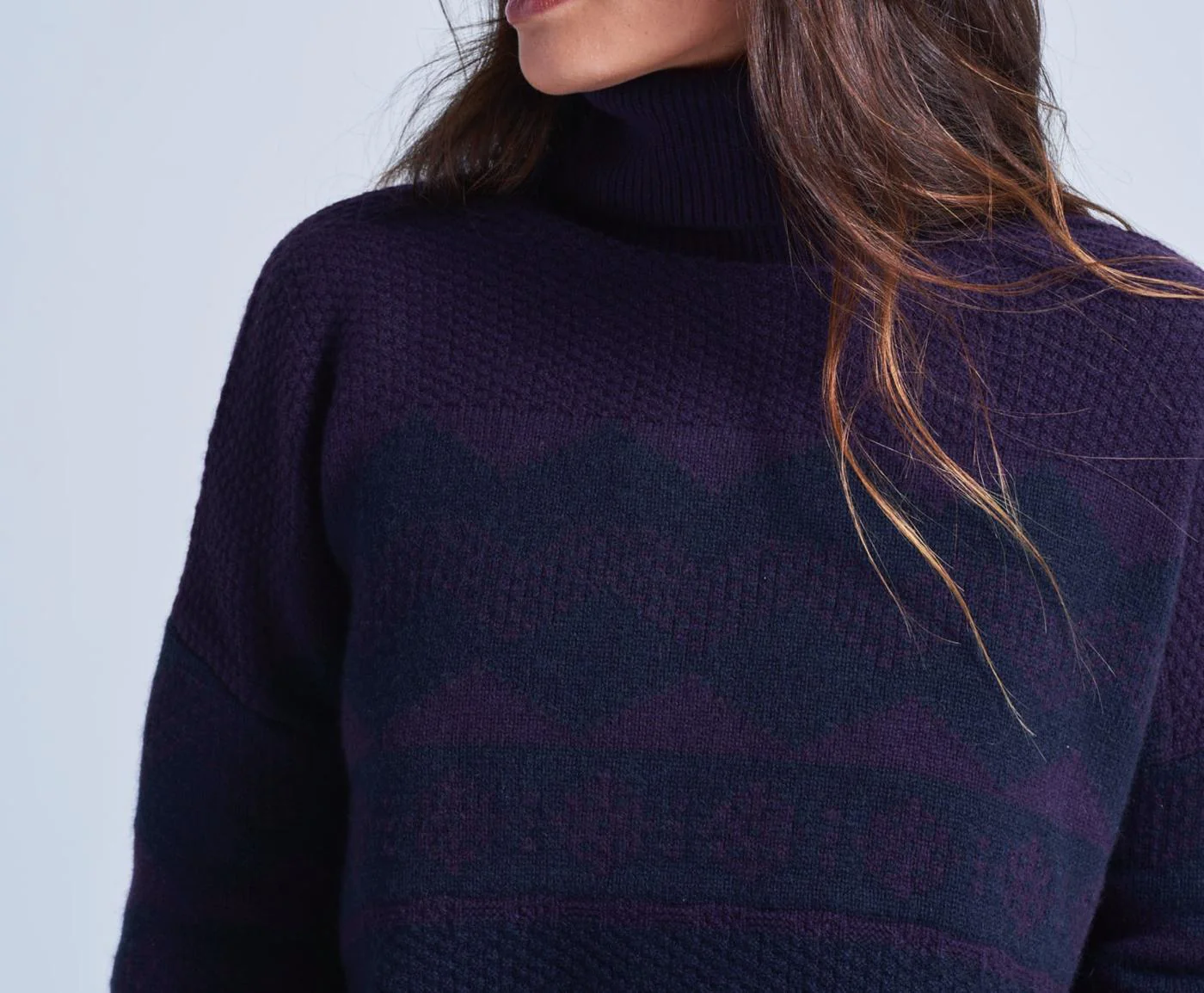 Pull Jacquard Montagne Avalanche - Avalanche Aubergine - Femme - Image 3