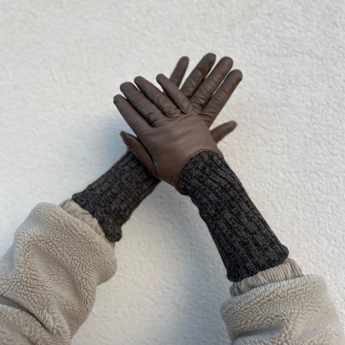 Gants Cecilia - Taupe/Taupe Noir - Femme - Image 3