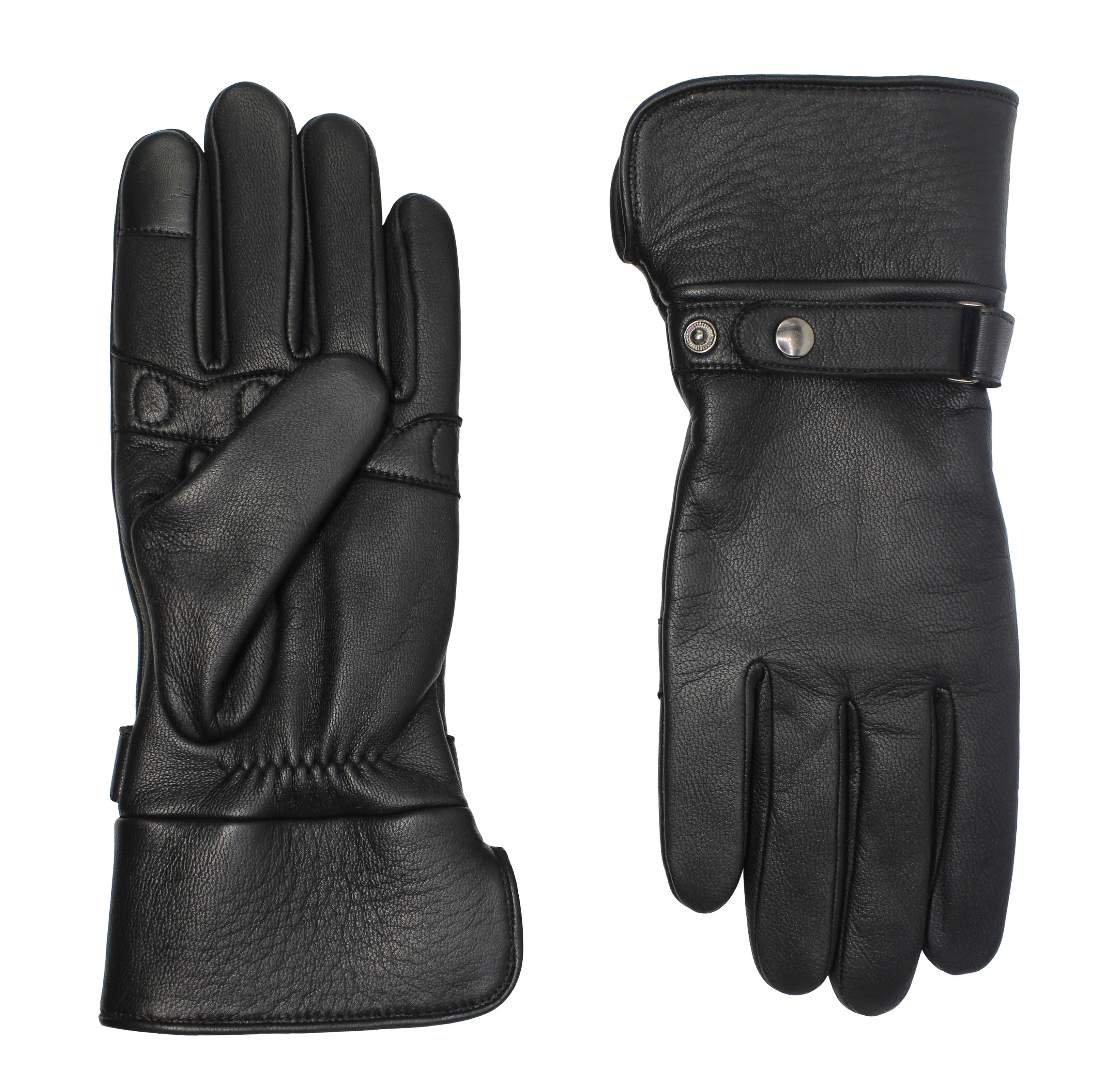 Gants Hooper - Noir Tactile - Doublure Alpaga - Homme - Image 2