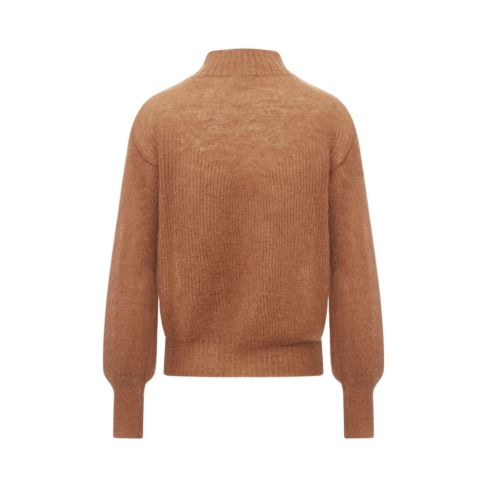 Alma Deia - Pull Col Cheminé Mohair - Marron - Femme - Image 2