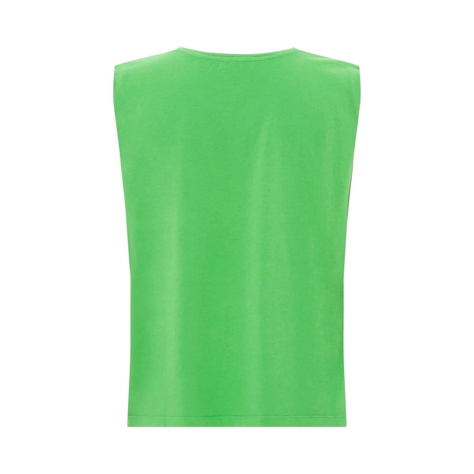 Alma Deia - Débardeur Plissé Coton Bio - Vert Prairie - Femme - Image 2