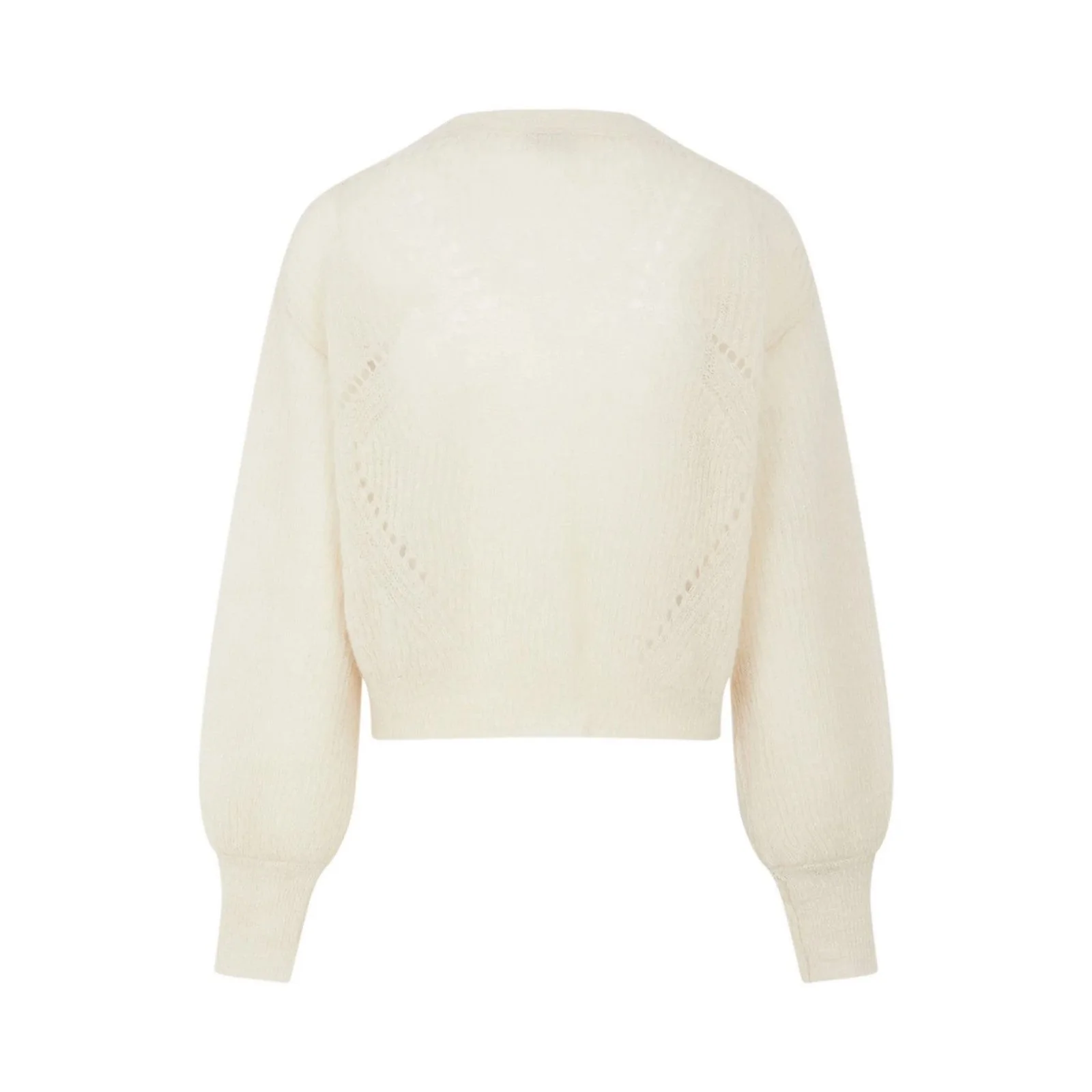 Alma Deia - Cardigan Boutonné En Mohair - Blanc/Écru - Femme - Image 2