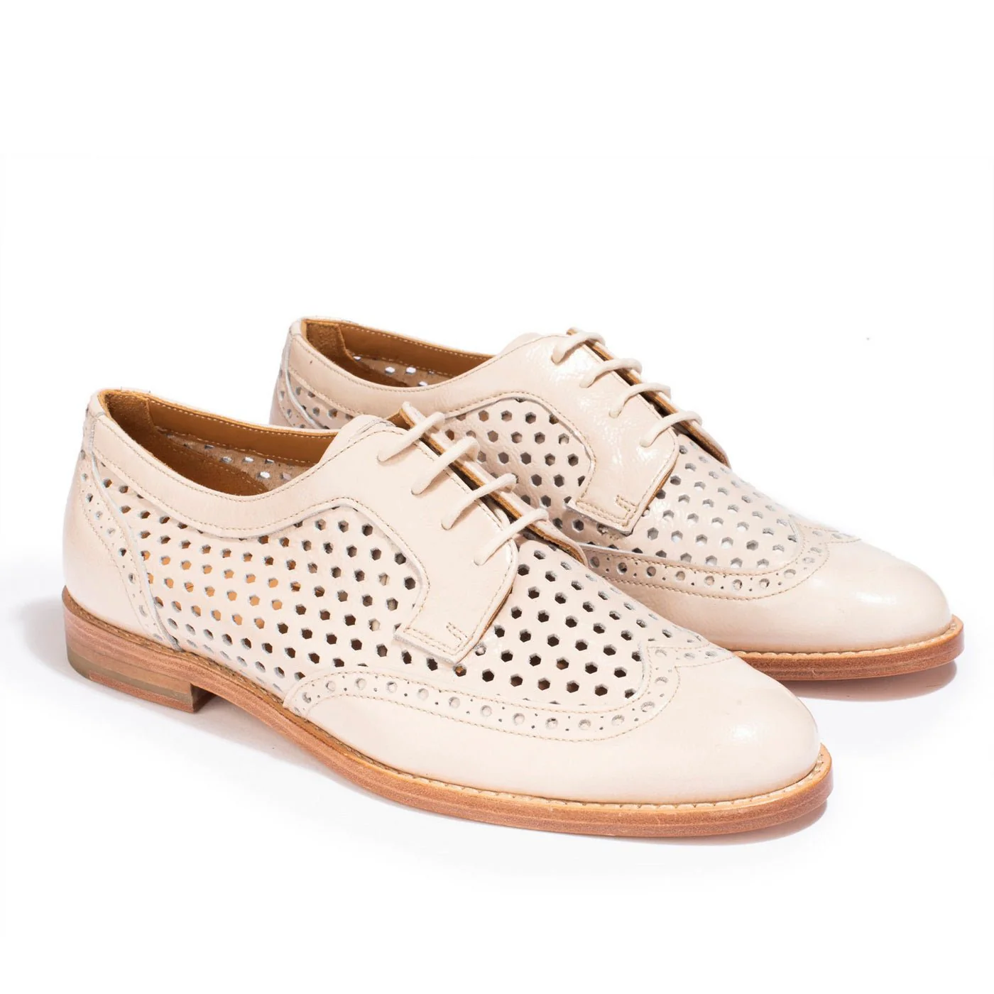 Derbies Margot - Verni Ivoire - Image 2