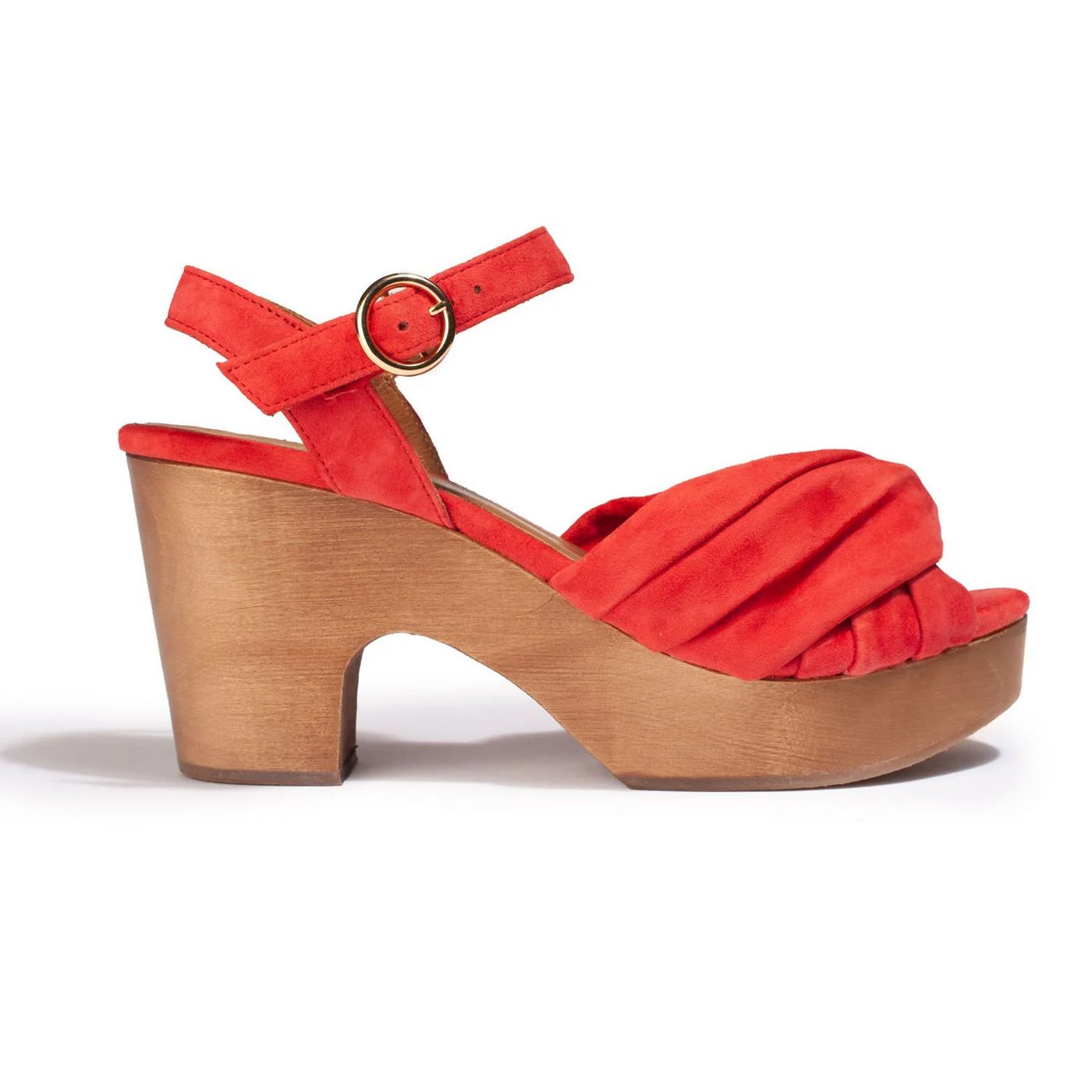 Sabots Mila - Veau Velours Corail - Image 2