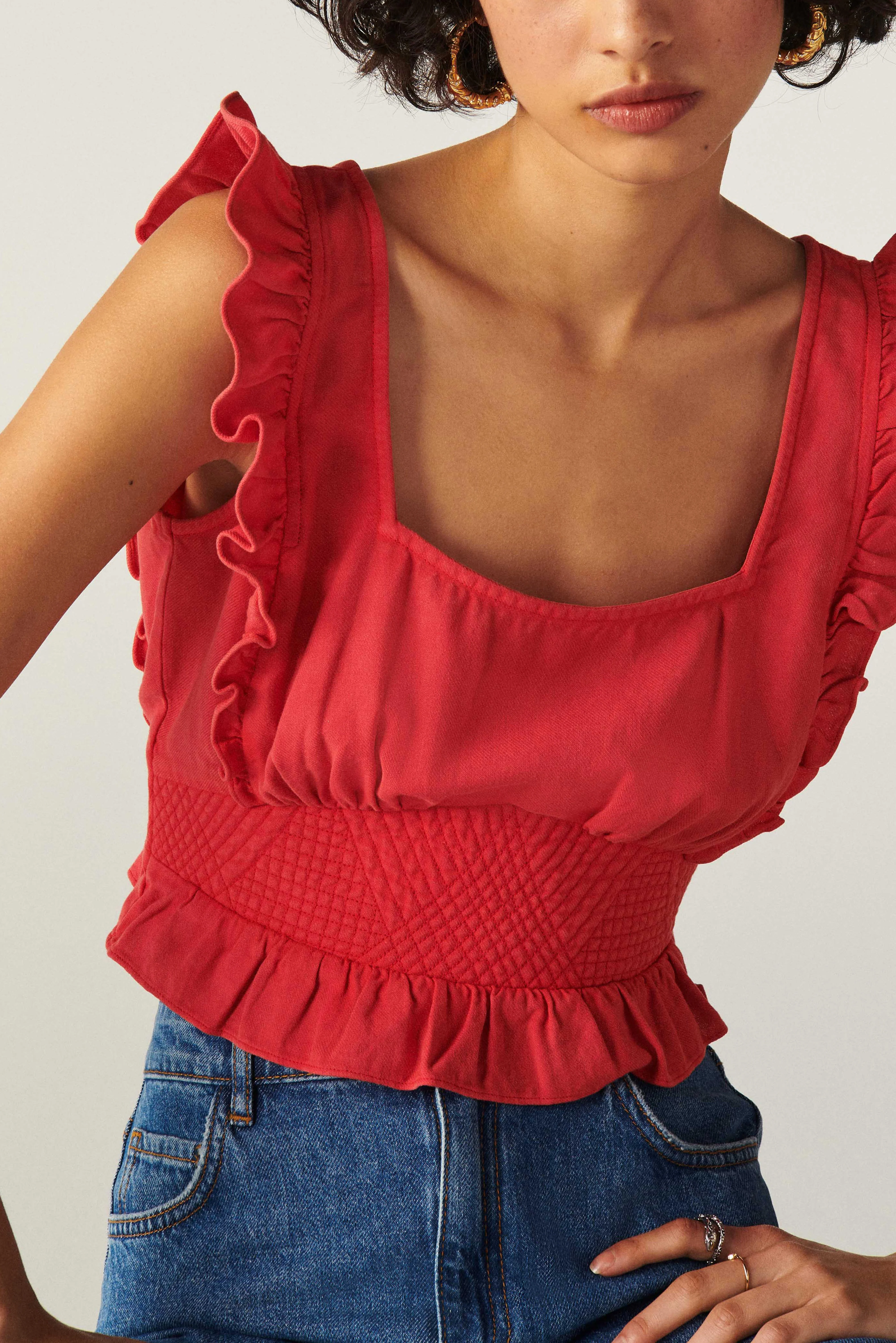 Top Yoki - Rouge - Femme - Image 8