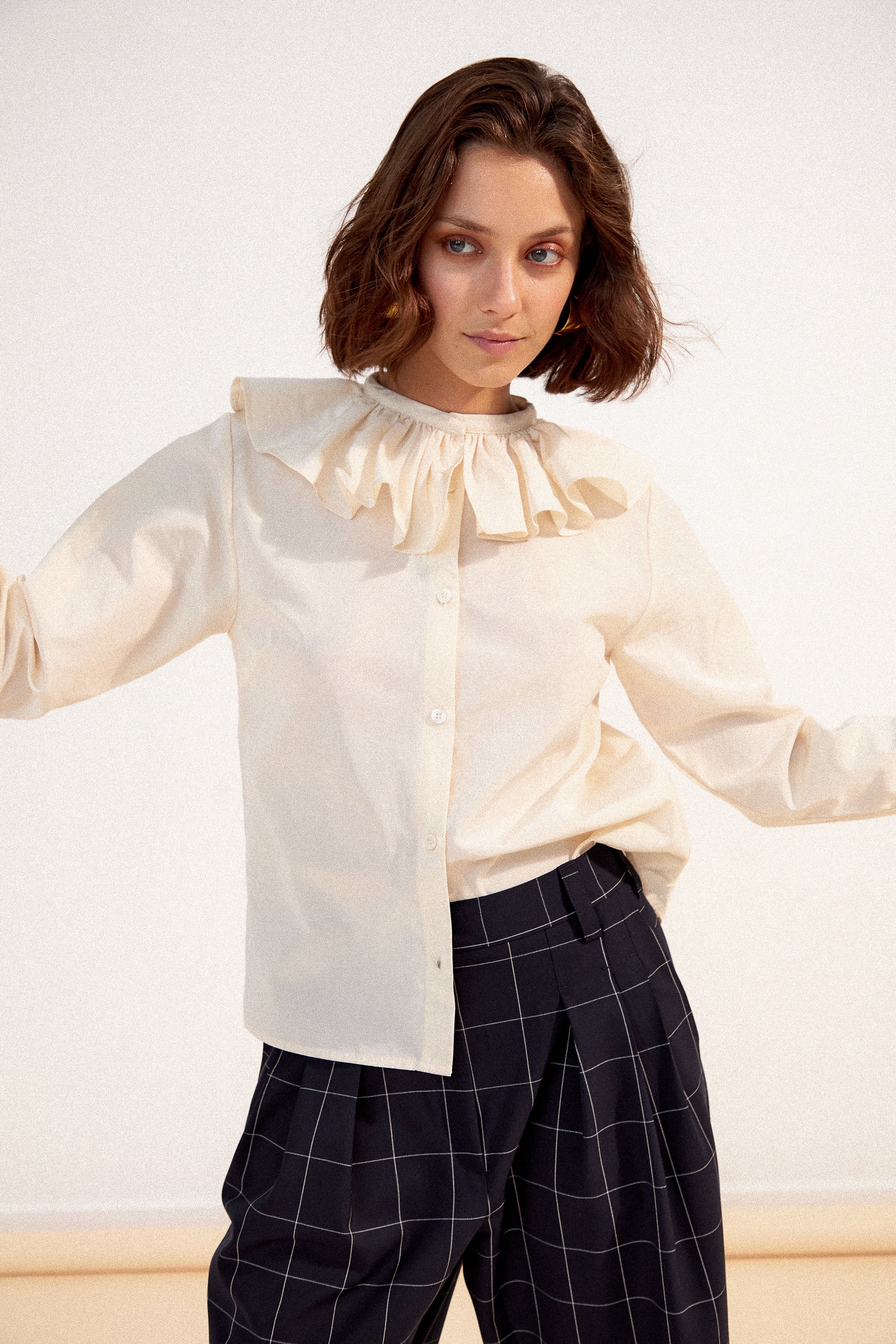 Blouse Figaro - Ecru - Image 6