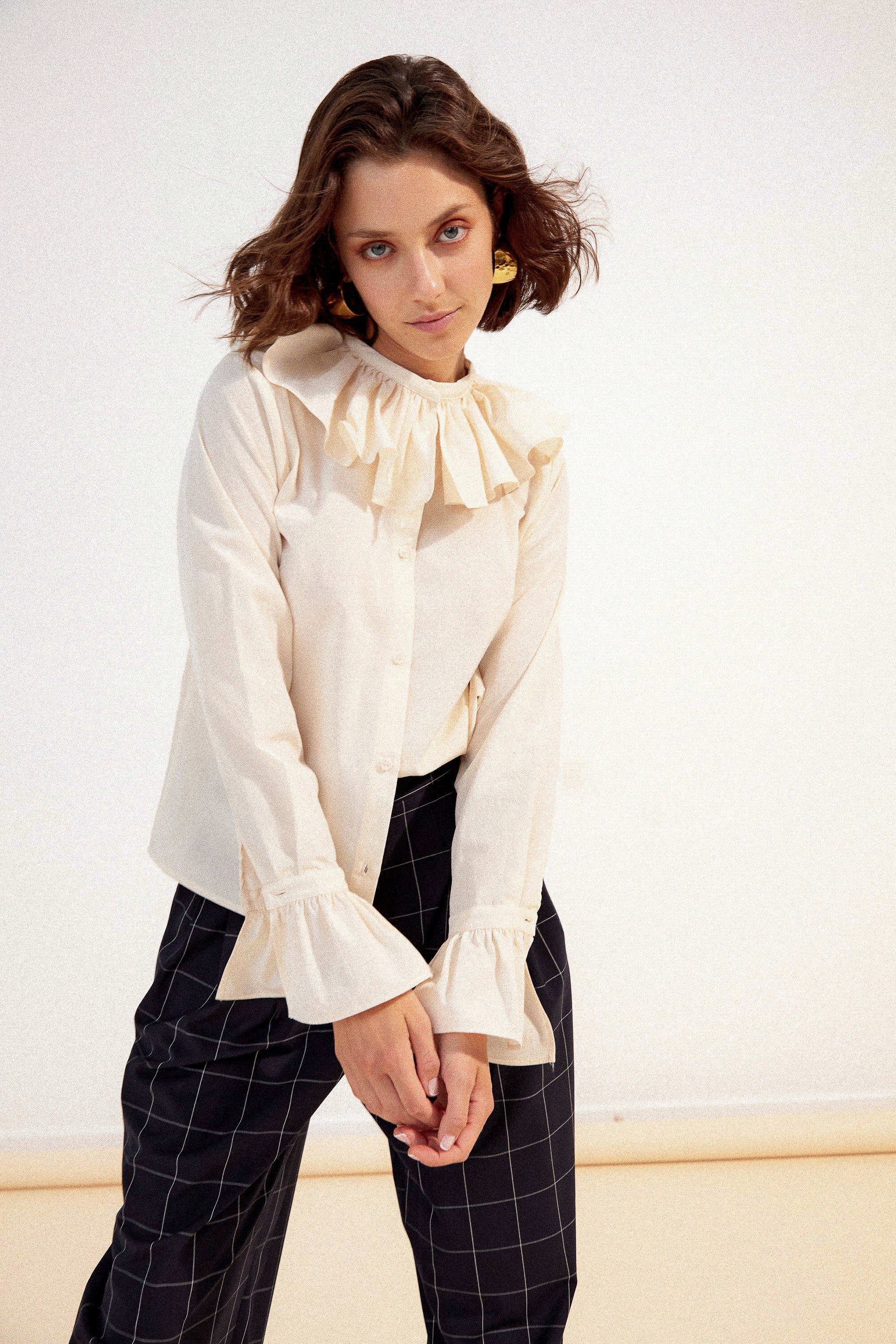 Blouse Figaro - Ecru - Image 7