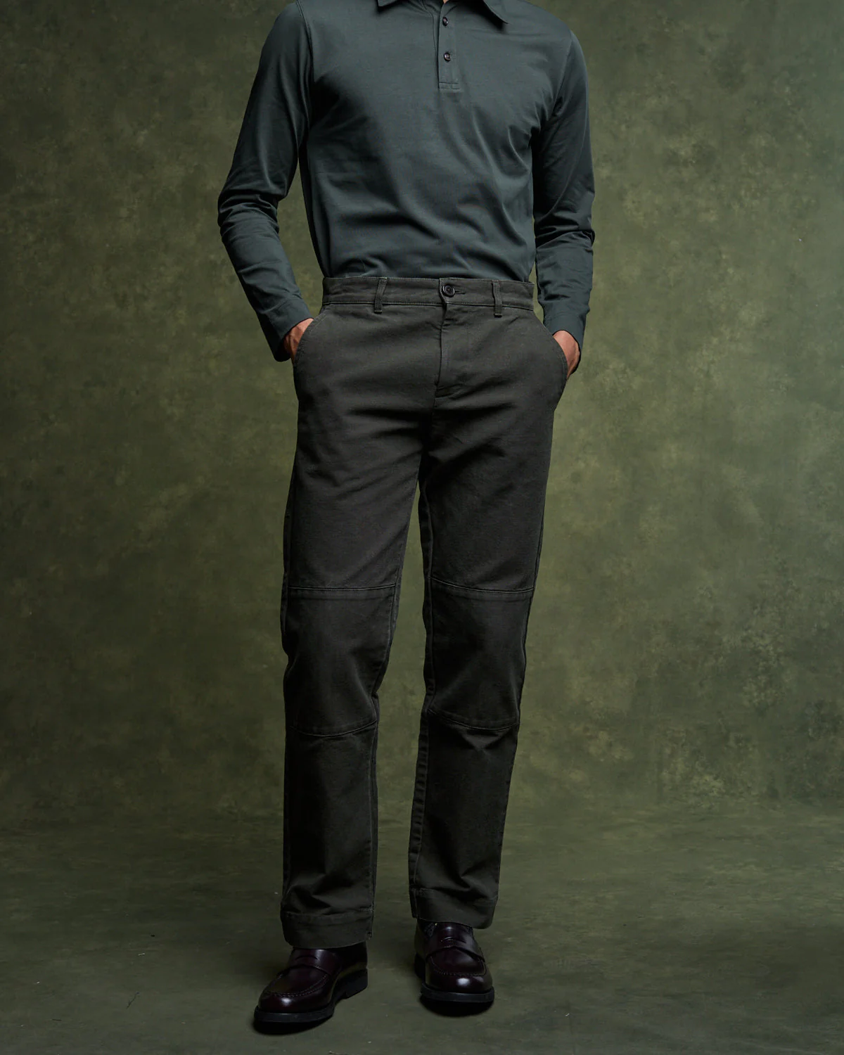 Pantalon Casual Gabin - Vert Chasse - Image 3