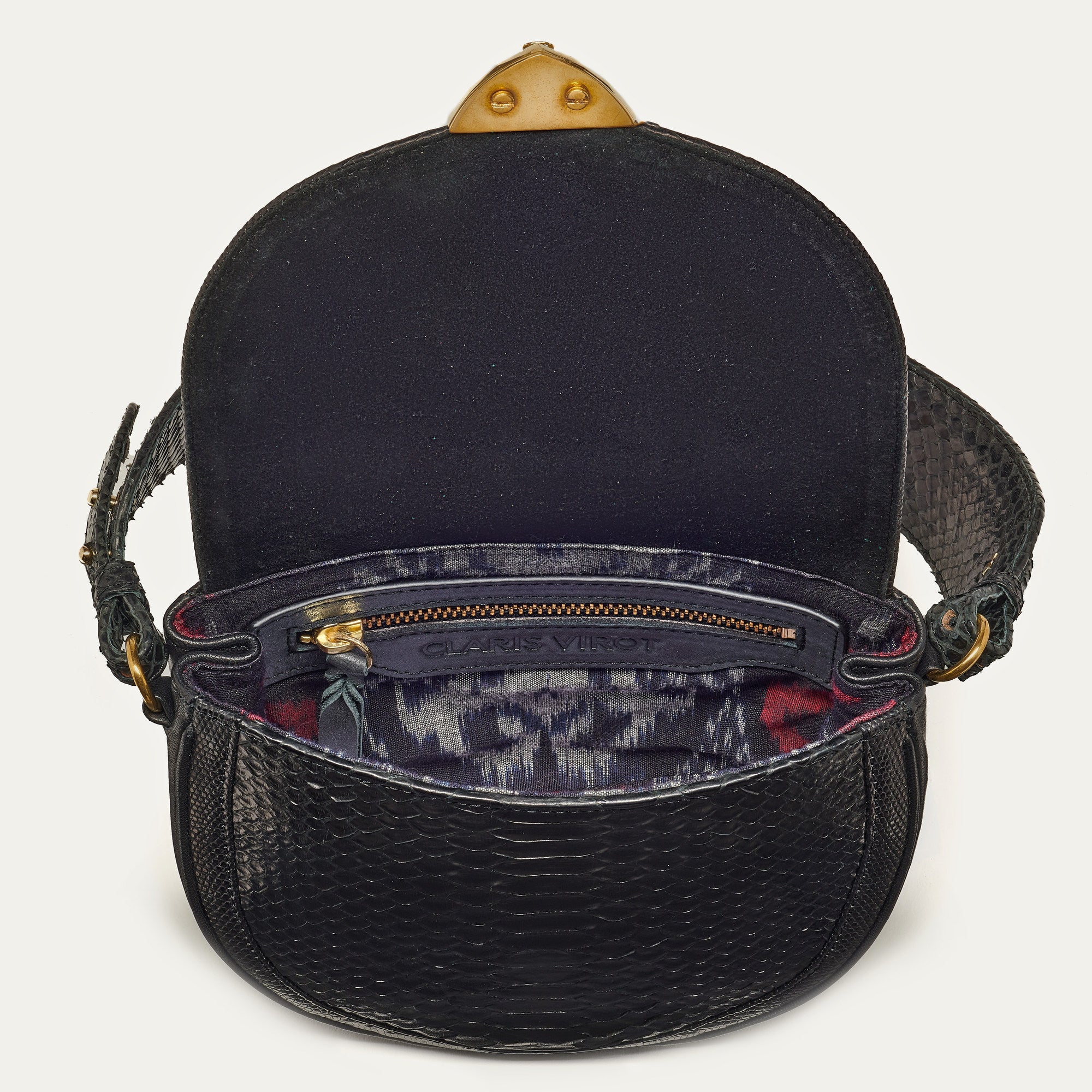 Sac Python Victoria Noir Anse Et Bandouliere - Image 4