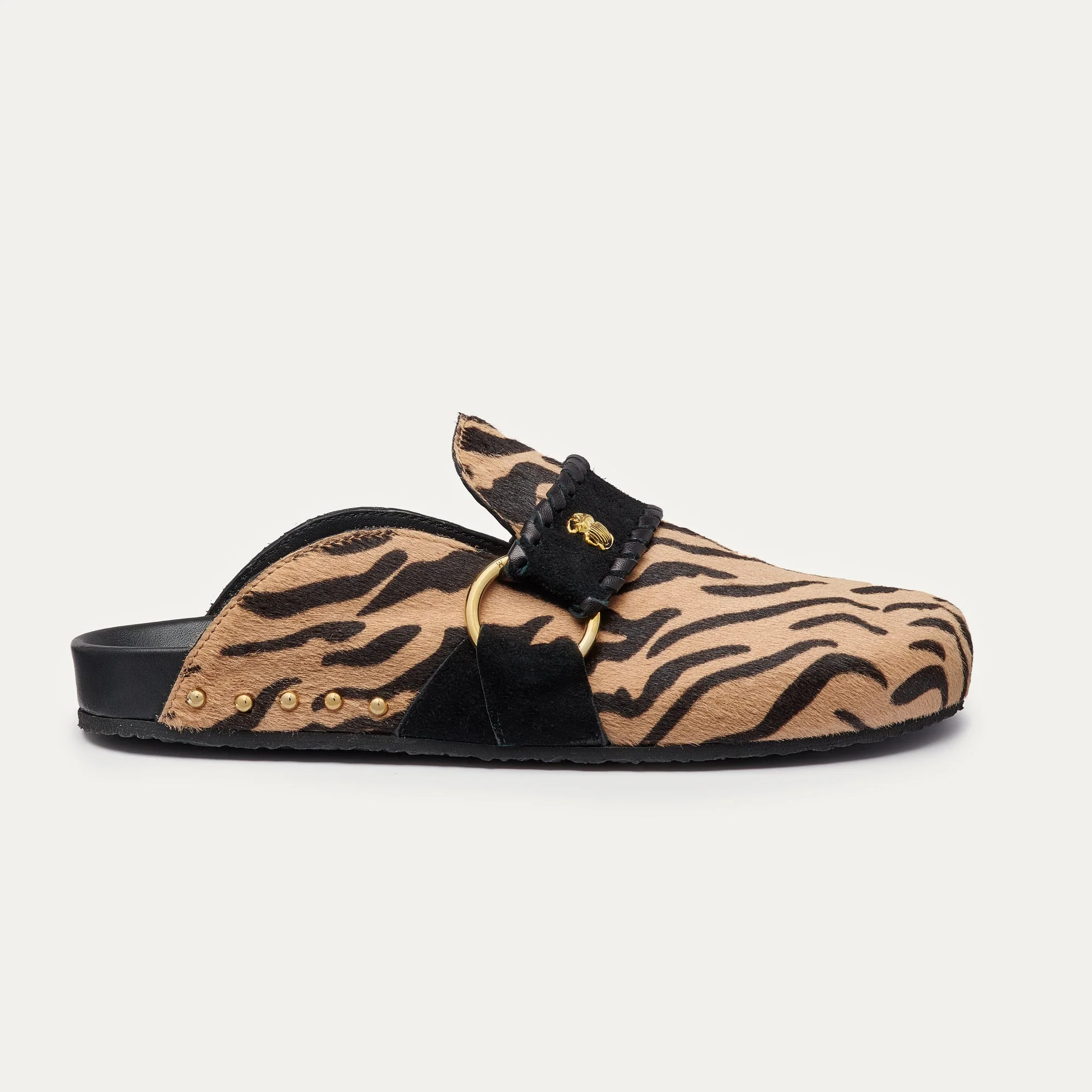 Mules Georgette Cuir Imprime Tora - Image 2