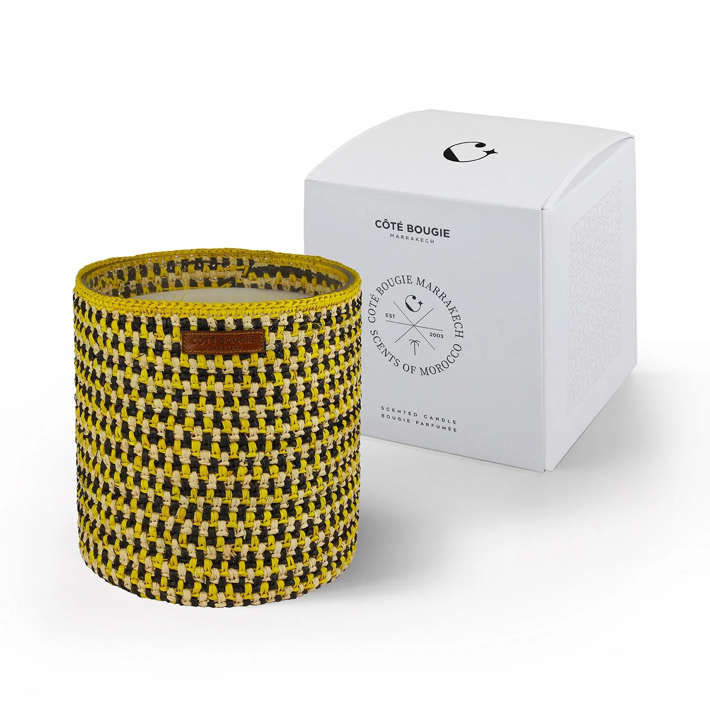 Bougie Raphia Talia - Jasmin De Nuit - Jaune - Image 16