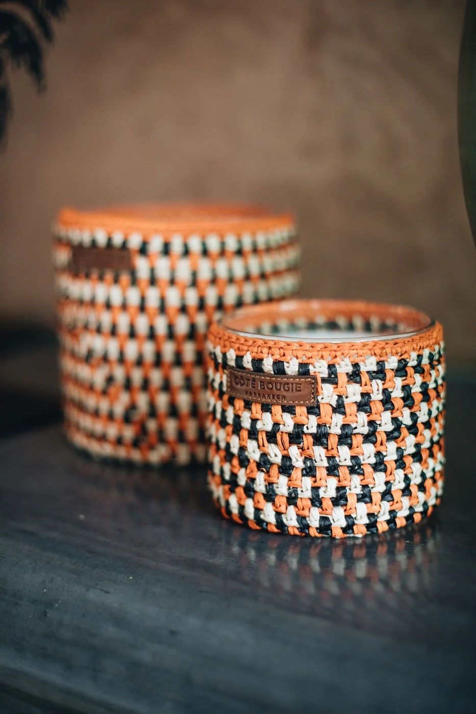 Bougie Raphia Zora - Fleur Oranger - Orange - Image 19