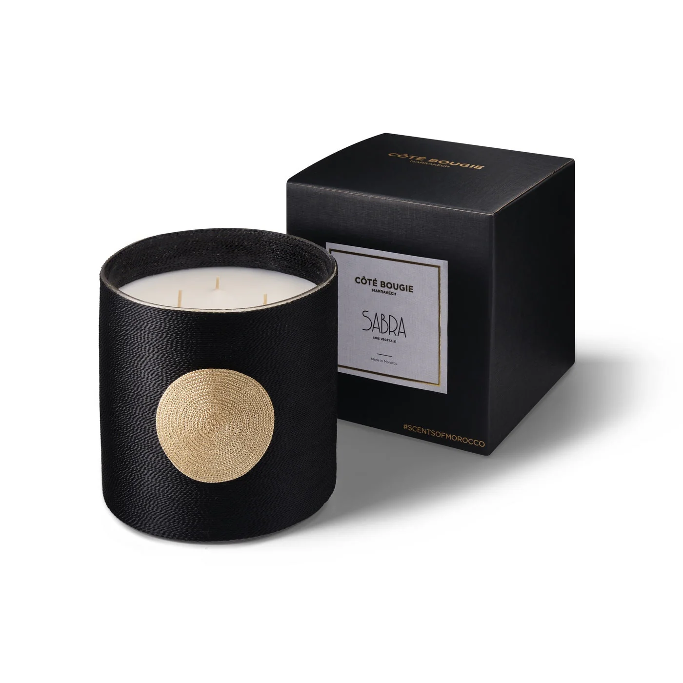 Bougie Sabra - Dana Oud - Noir Et Dorée - Image 4