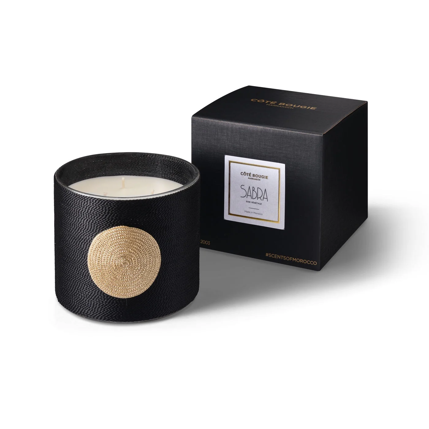 Bougie Sabra - Dana Oud - Noir Et Dorée - Image 5