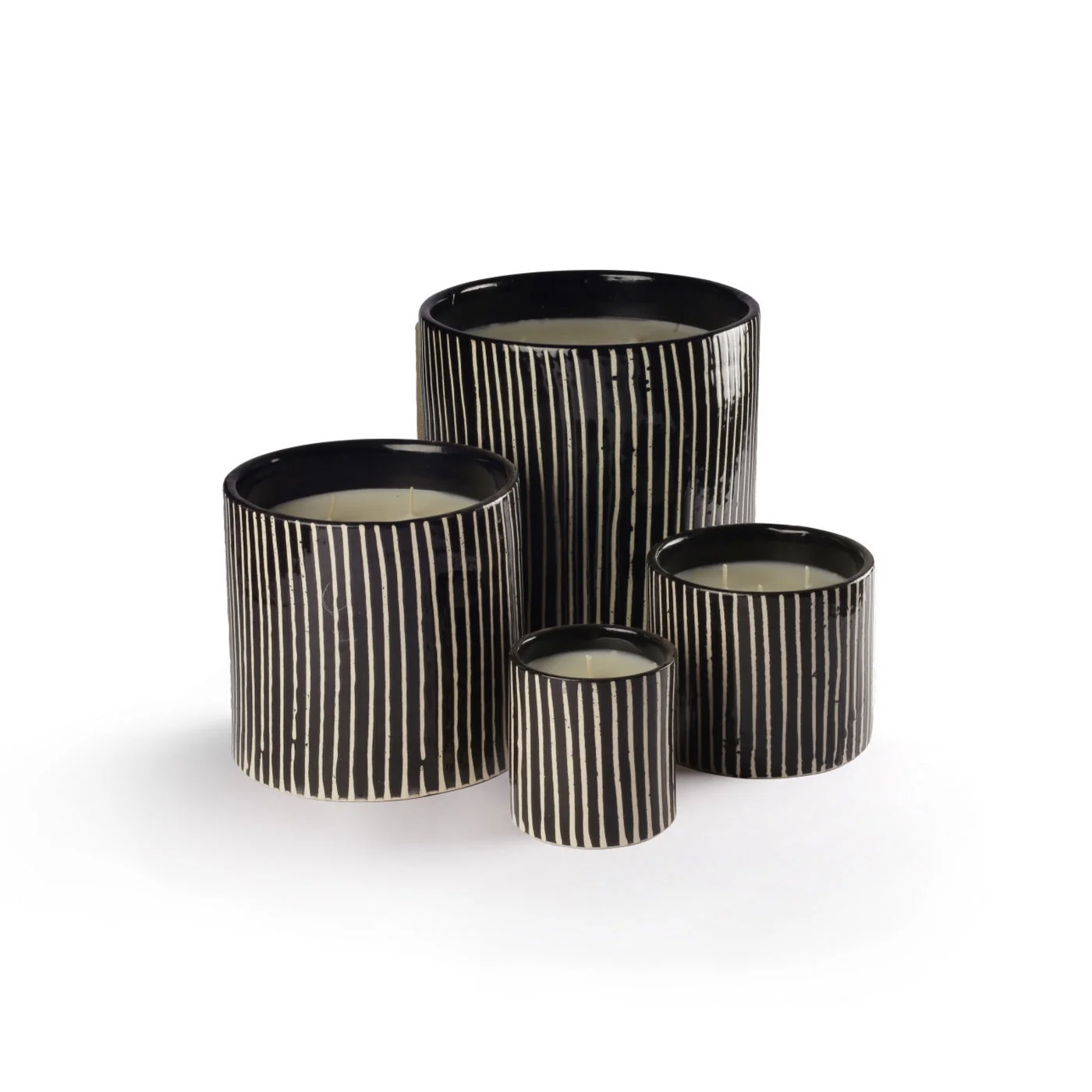 Bougie Zebré - Mandarine Majorelle - Noir Et Blanc - Image 2