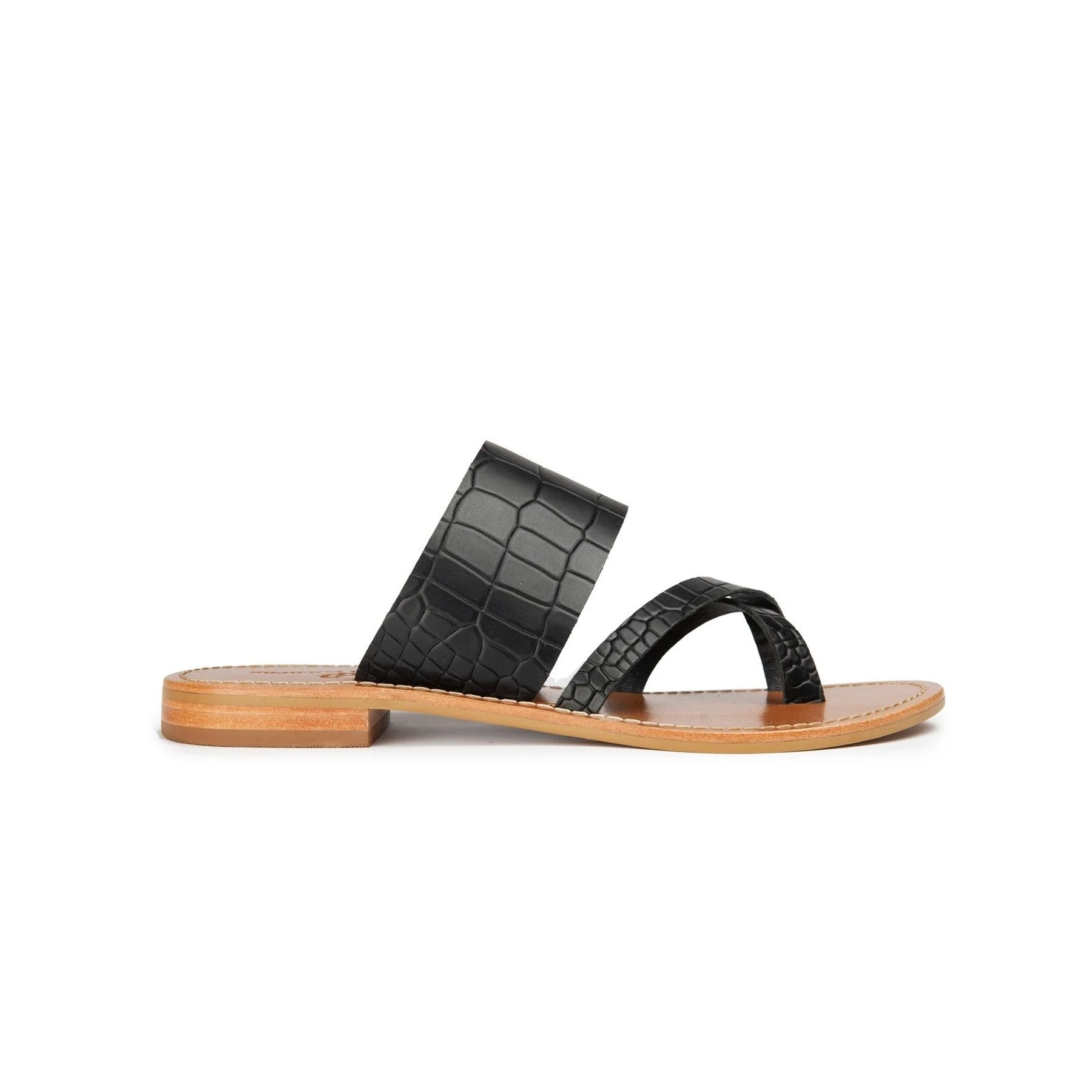 Mules Tiya - Croco - Noir - Image 2