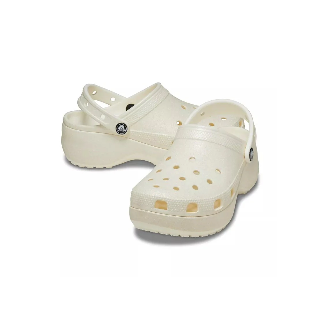 Sandales Crocs Classic Plateform Glitter - Blanc - Image 5