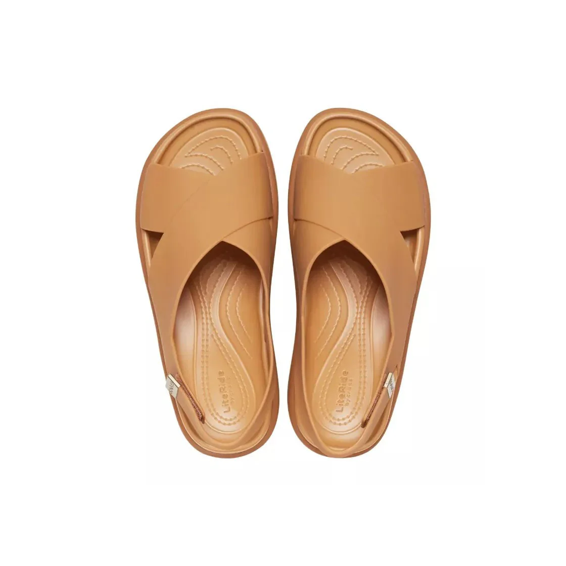Sandales Crocs Brooklyn Luxe Cross Strap - Marron - Image 5
