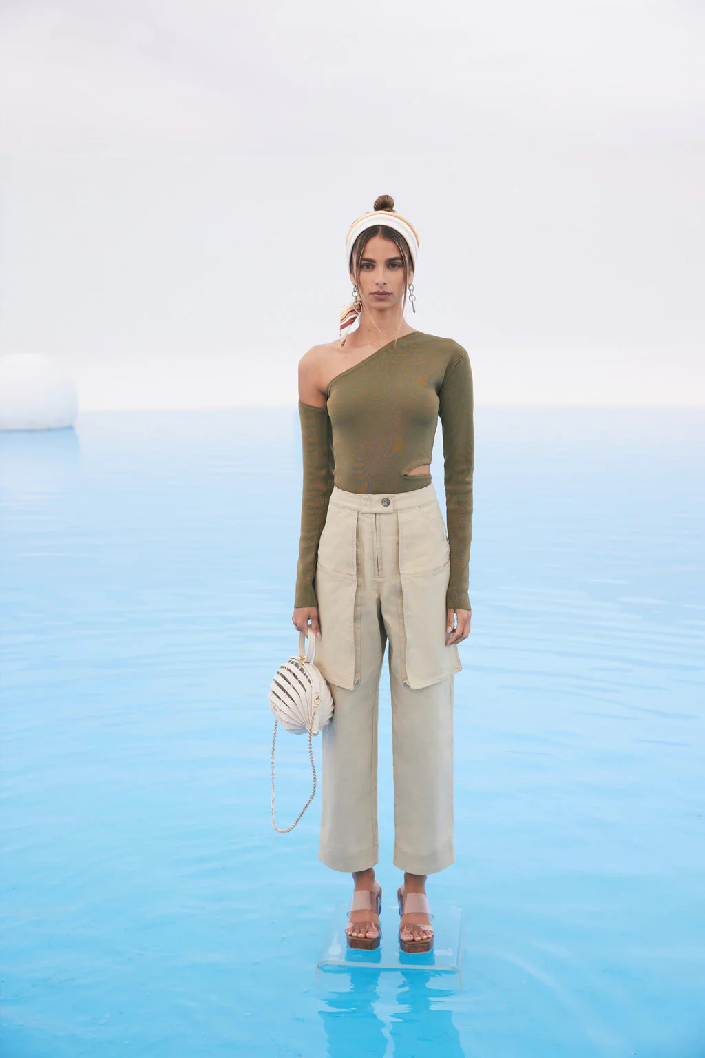 Haut En Tricot Teri - Olive - Image 2