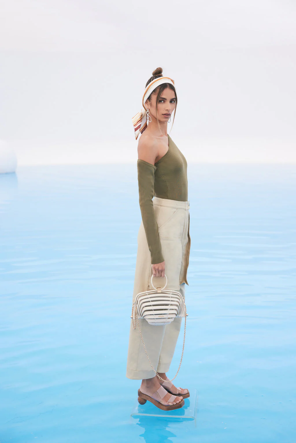 Haut En Tricot Teri - Olive - Image 4