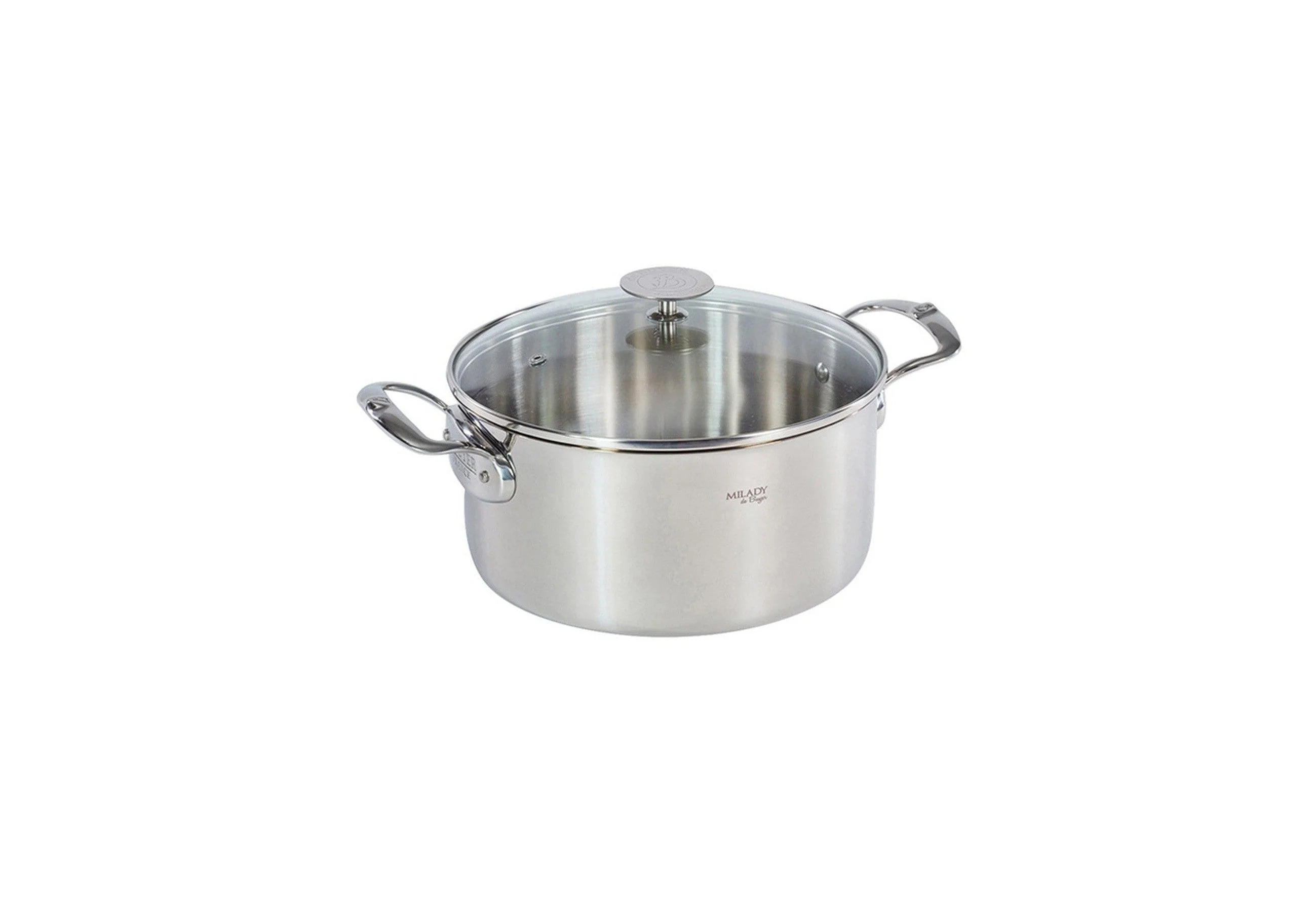 Faitout Avec Couvercle En Verre Milady - Inox - Image 2