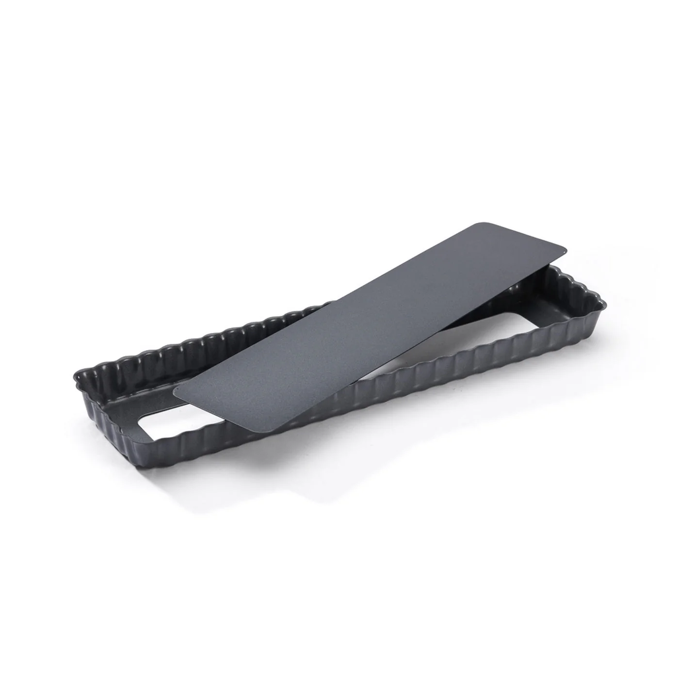 Tarte Rectangulaire Fond Démontable - Ø36cm - Gris - Image 3