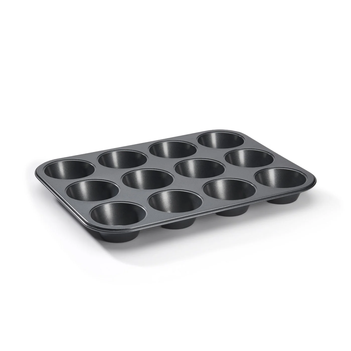 Moule 12 Muffins Anti Adhésif - Gris - Image 2