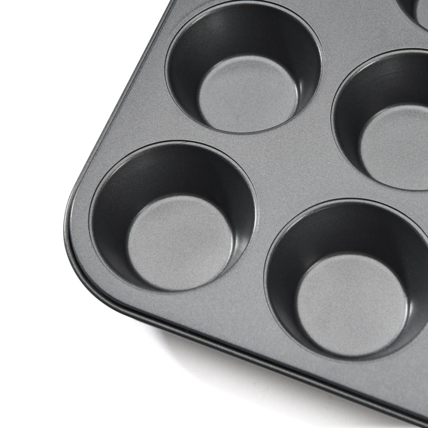 Moule 12 Muffins Anti Adhésif - Gris - Image 4