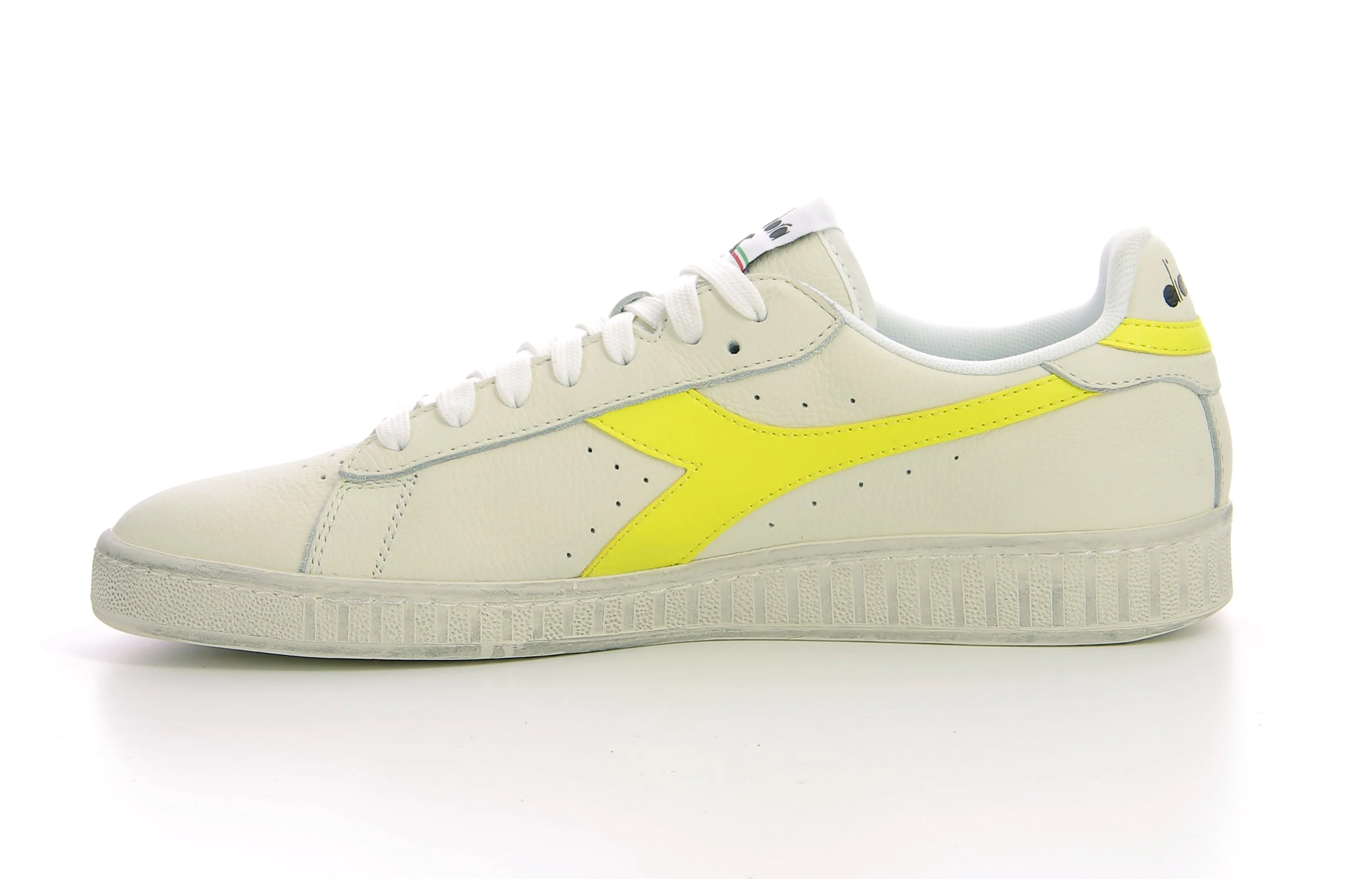 Sneakers Bas - Game L Fluo Wax - White/Lemon Yellow Fluo - Image 4