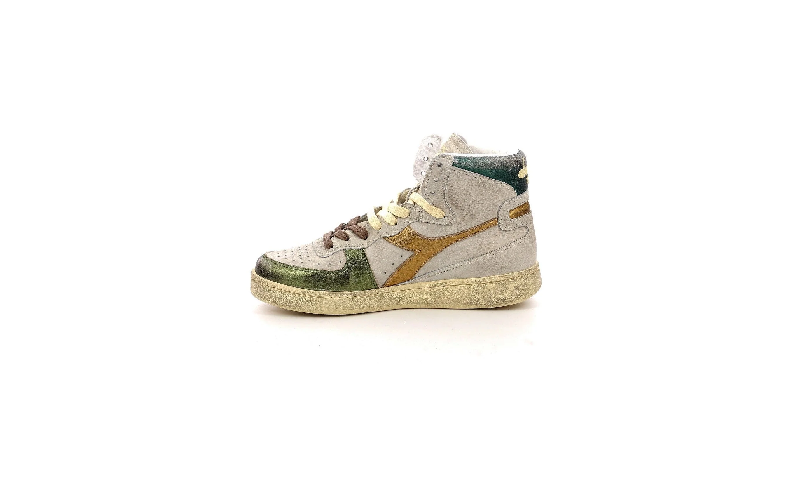 Sneakers Haut Mi Basket Metal - Oyster White/ D Oe - Femme - Image 4