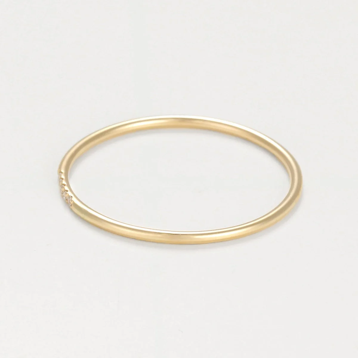 Bague "Alliance Humilité" Diamants 0,02Ct/5 - Or Jaune - Image 3