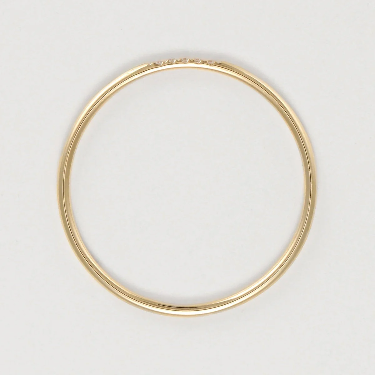 Bague "Alliance Humilité" Diamants 0,02Ct/5 - Or Jaune - Image 4