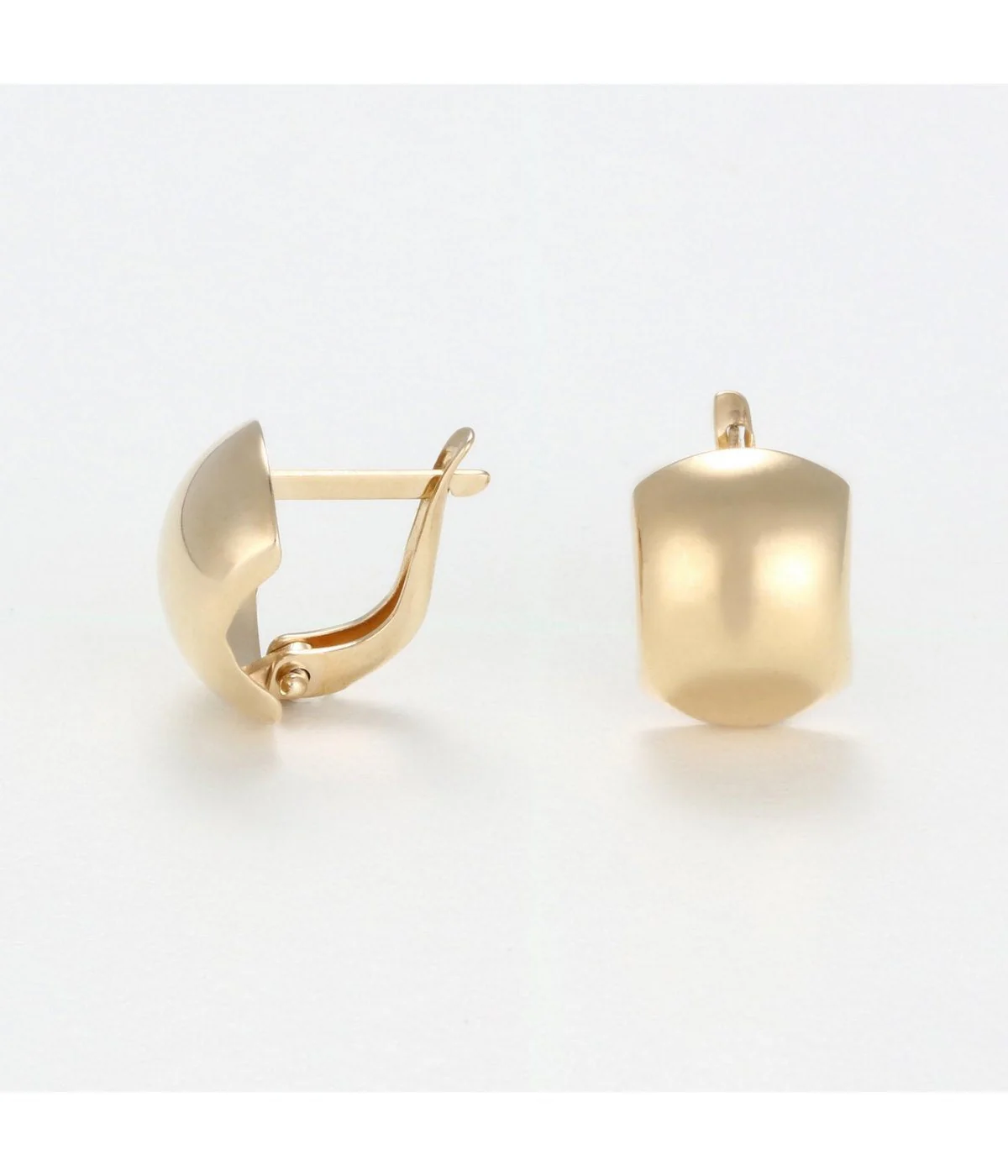 Boucles D'Oreilles "Carré D'Or" - Or Jaune - Or Jaune - Image 3