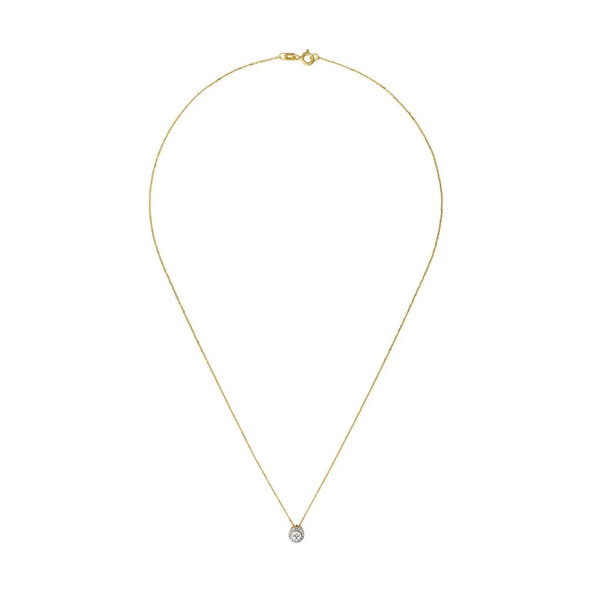 Pendentif "Mon Brillant" Diamants : 0,12/25 - Or Jaune - Image 3