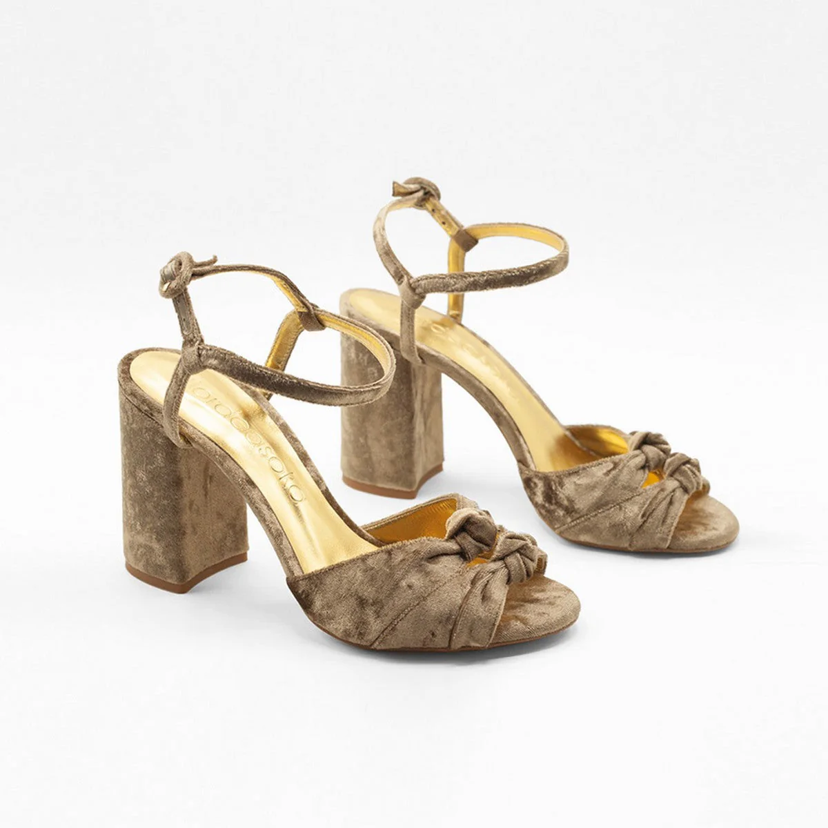 Flordeasoka - Chaussures À Talons Lucca 9 Nugat - Beige Foncé - Image 4