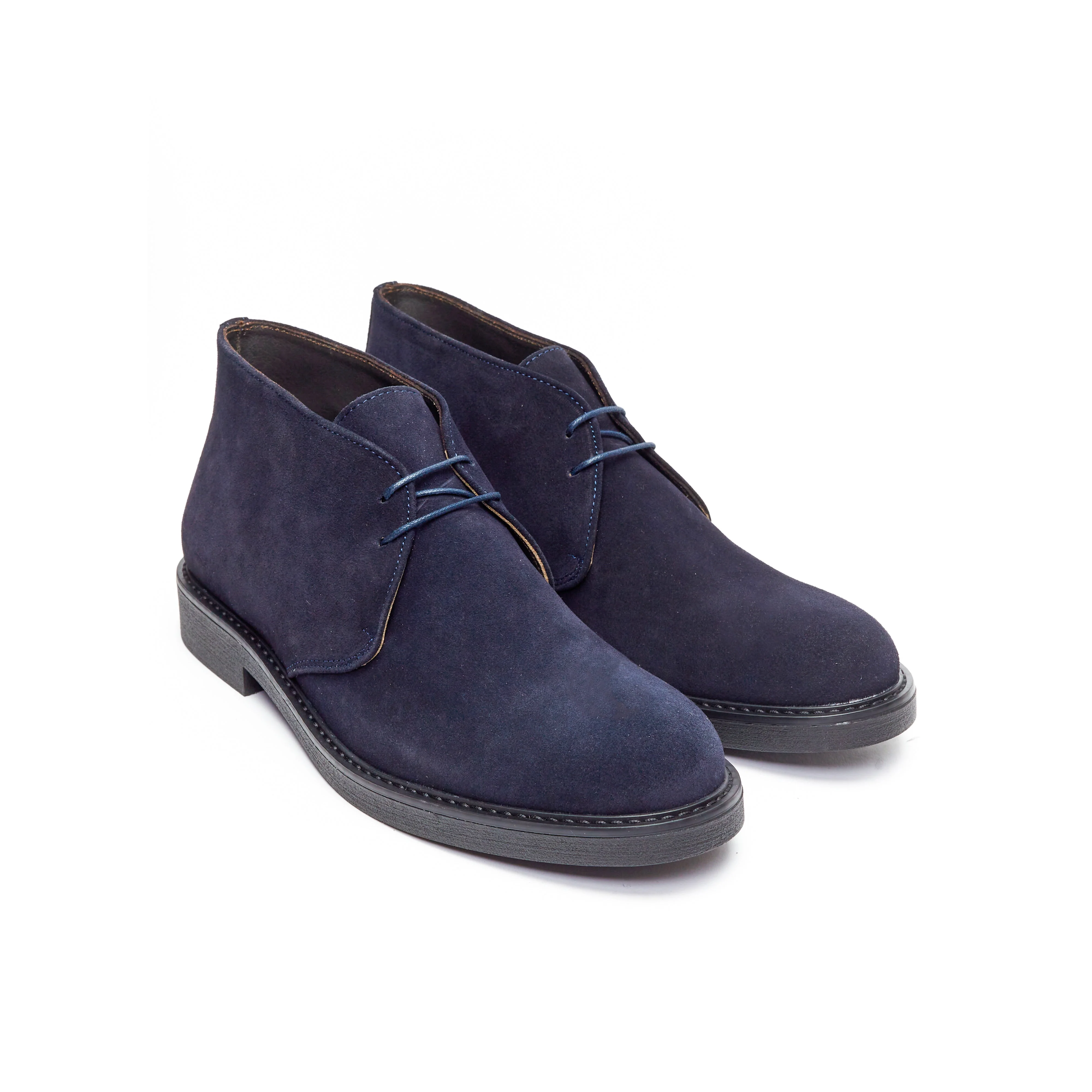 Frank Daniel - Bottines Chukka - Bleu - Homme - Image 6